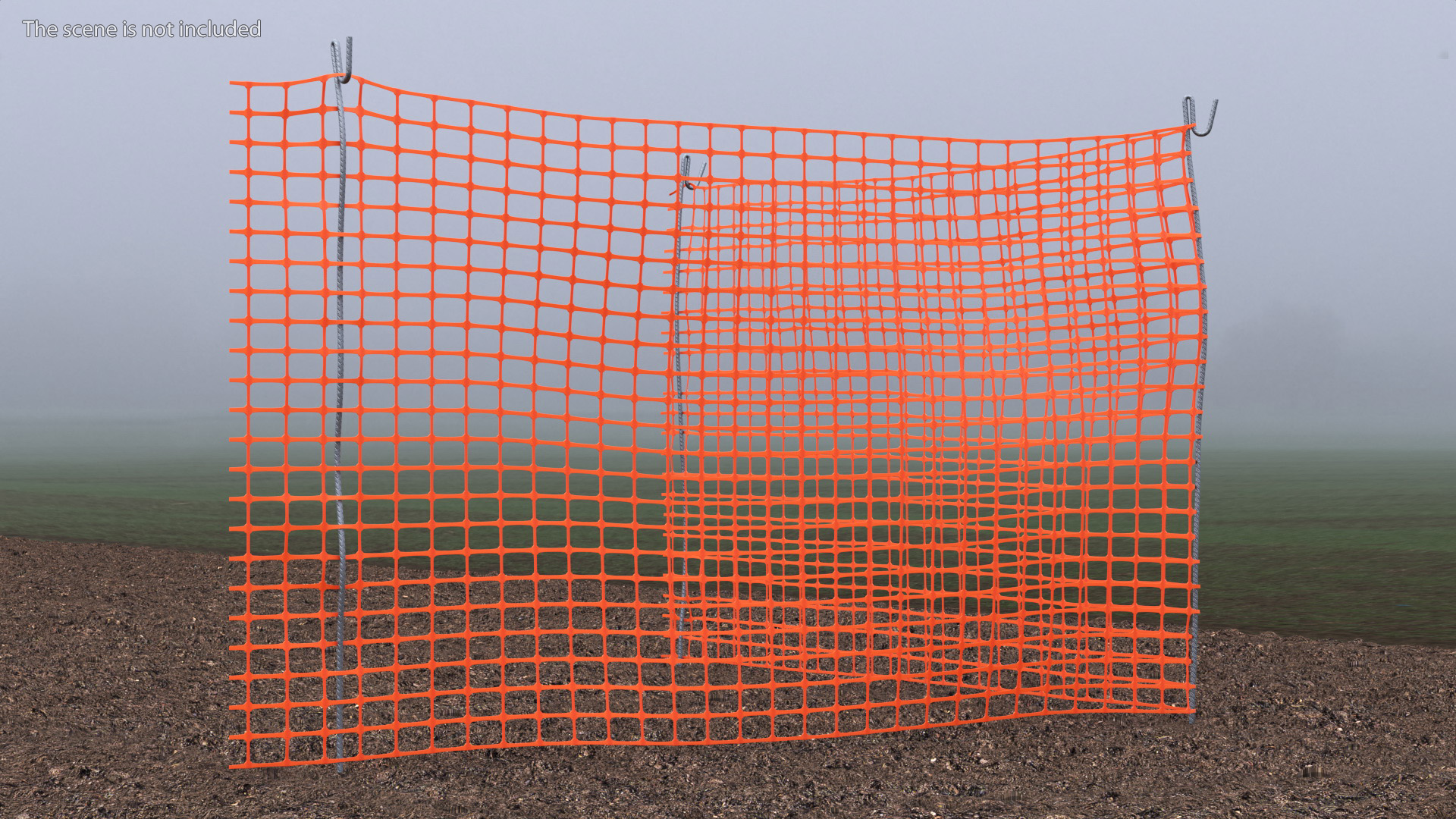 Mesh Fence Set 3D model