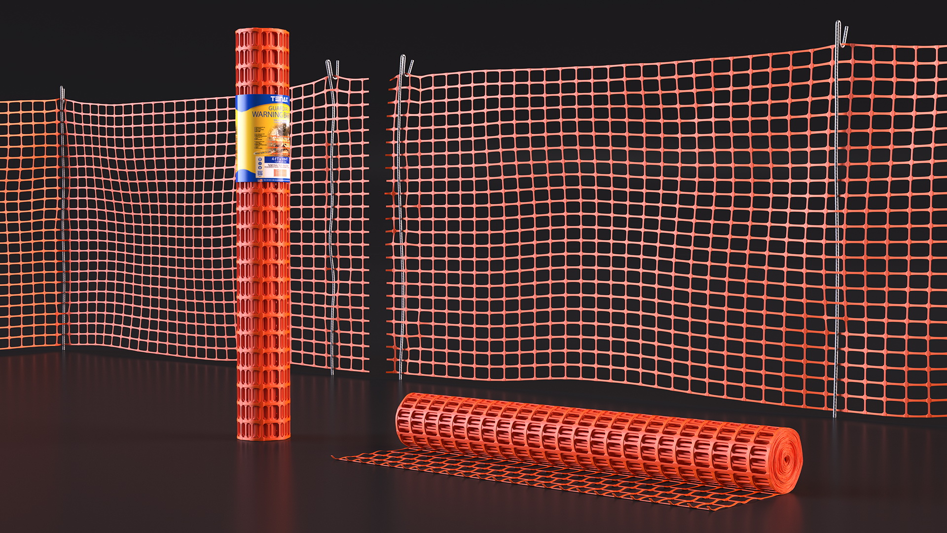 Mesh Fence Set 3D model
