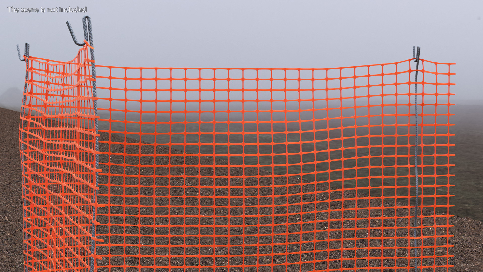 Mesh Fence Set 3D model