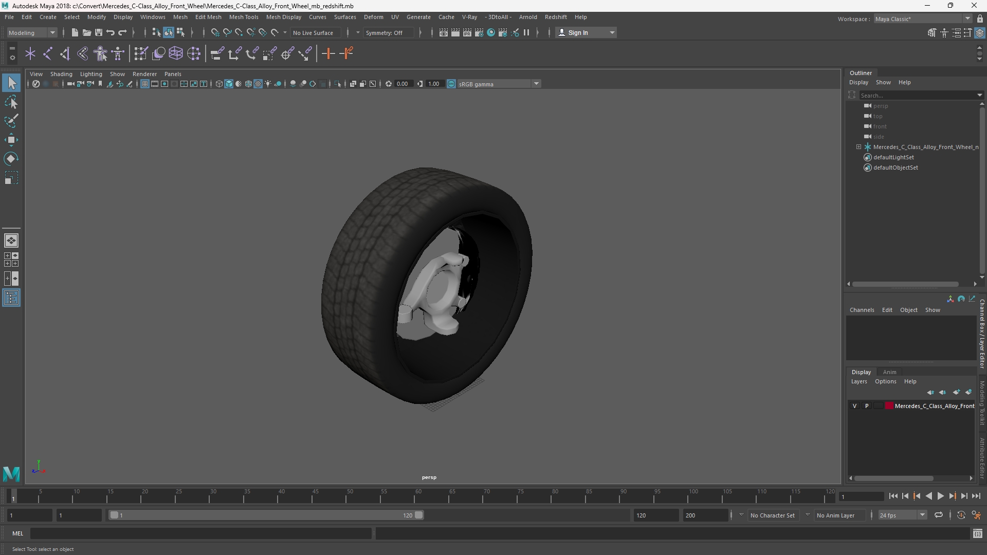 Mercedes C-Class Alloy Front Wheel - view 11