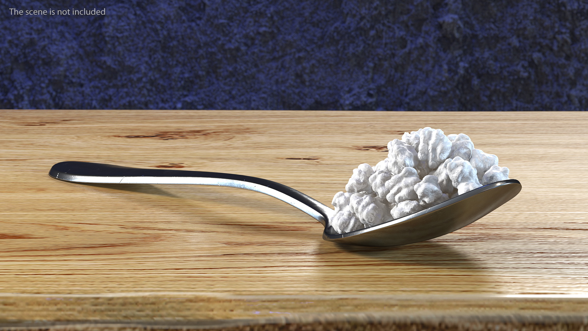 3D Cottage Cheese Metal Spoon