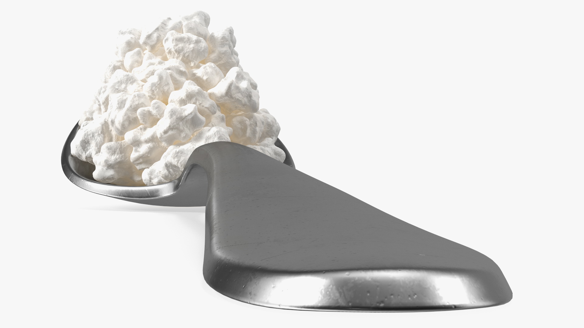 3D Cottage Cheese Metal Spoon