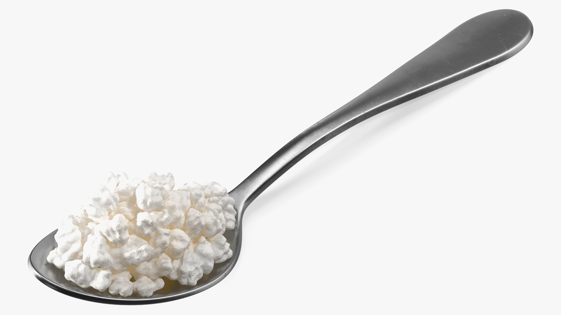 3D Cottage Cheese Metal Spoon