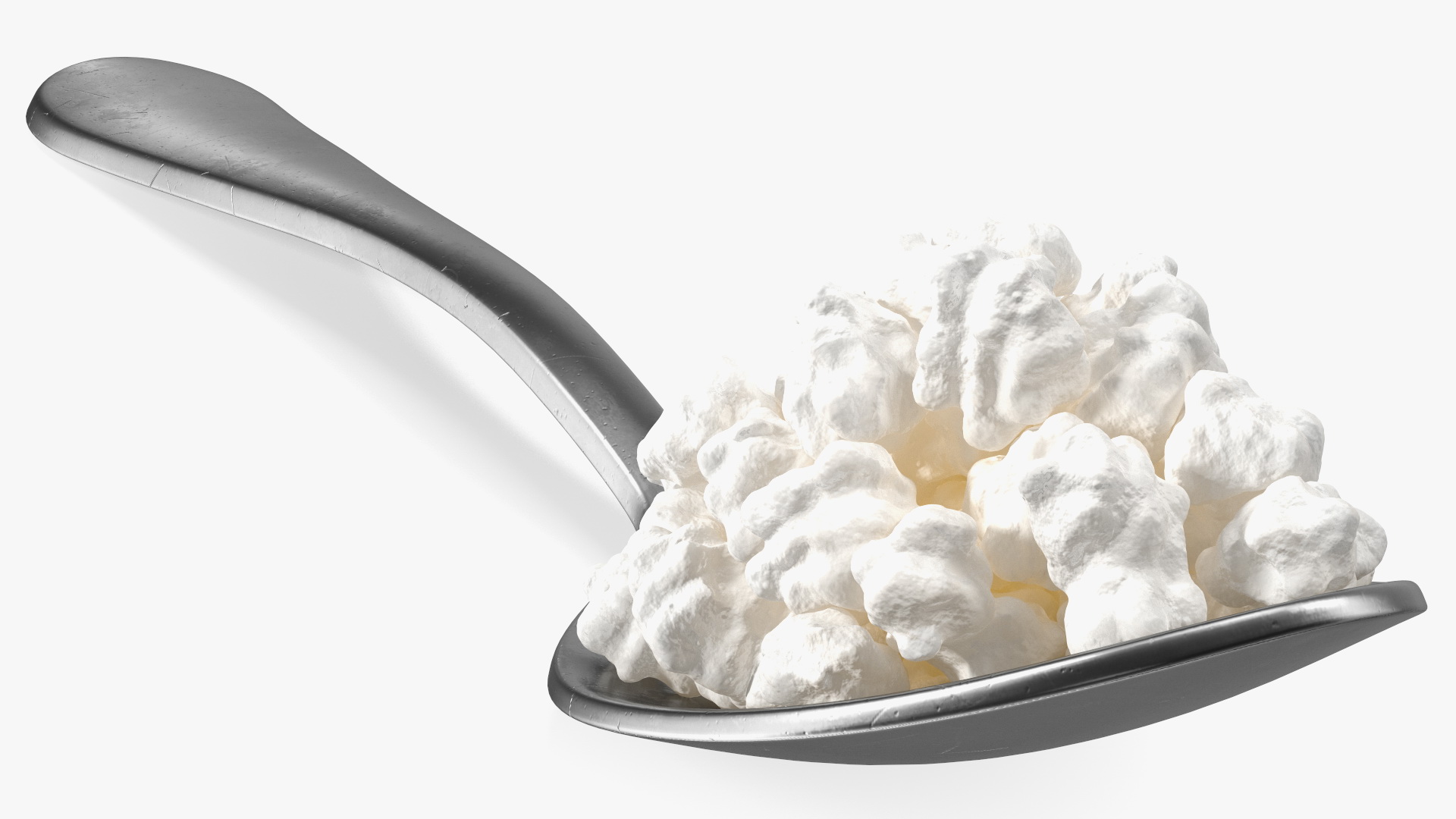 3D Cottage Cheese Metal Spoon