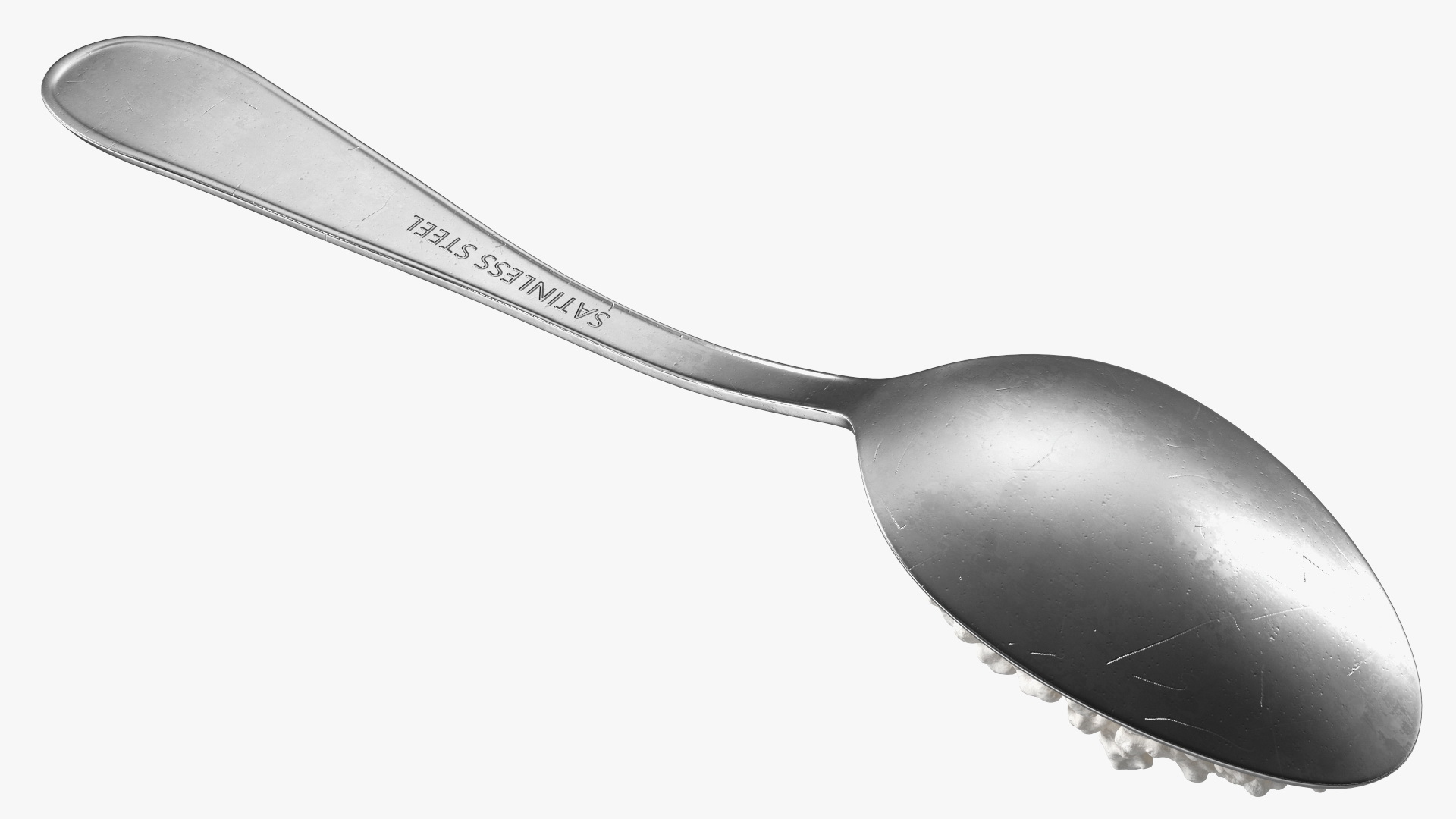 3D Cottage Cheese Metal Spoon