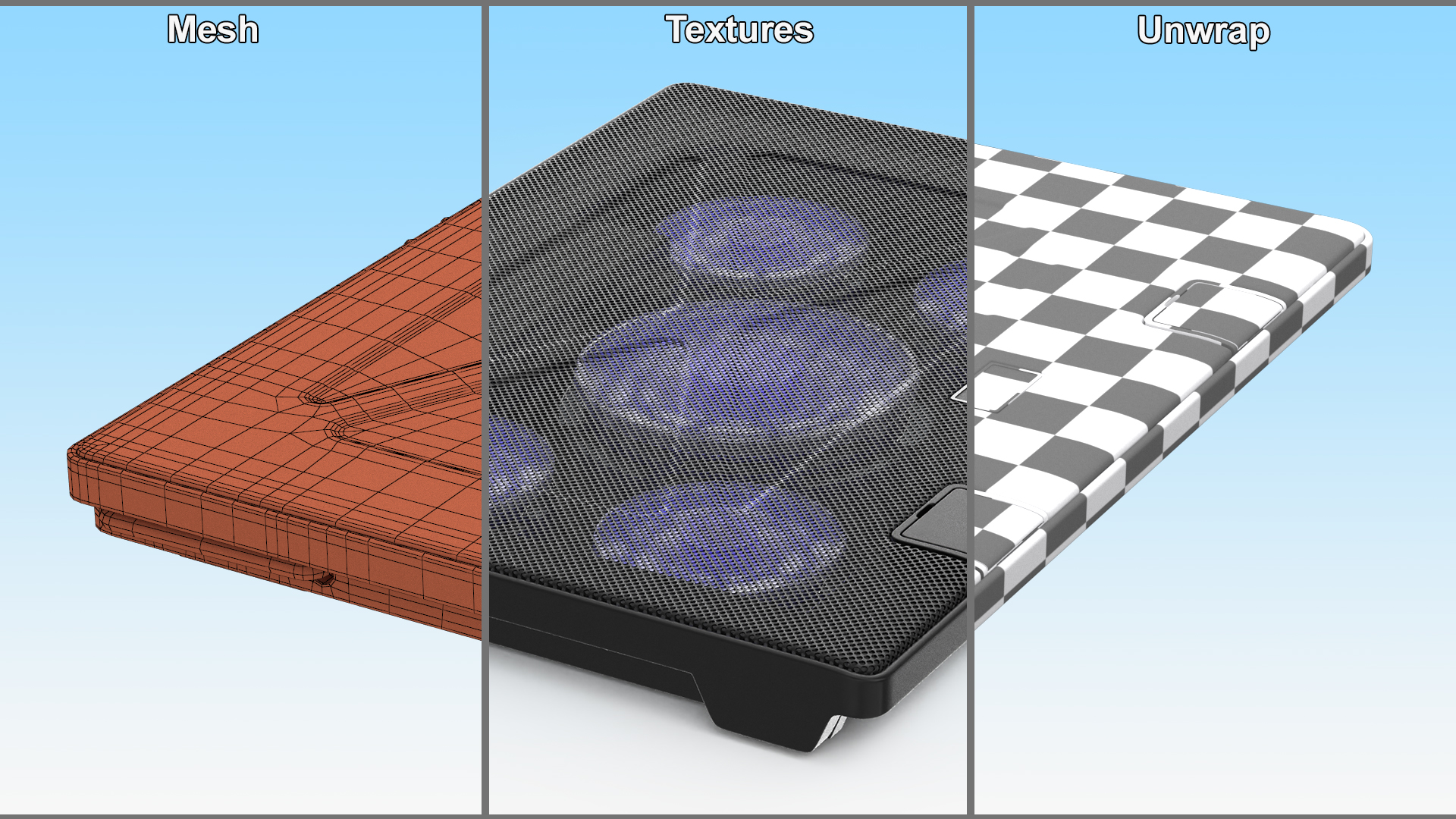 3D model Activated Laptop Cooling Stand