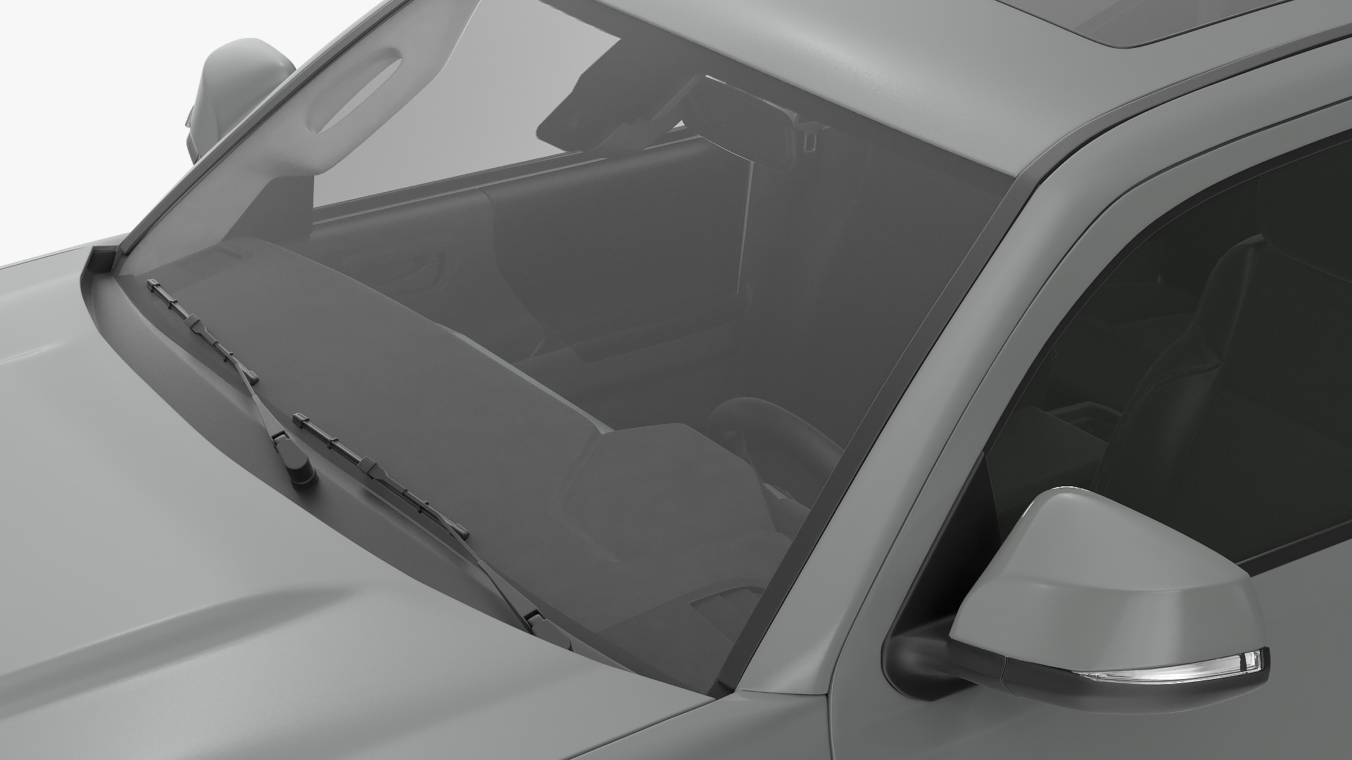 3D model Toyota Tacoma TRD Off Road Cement Grey 2021 Rigged