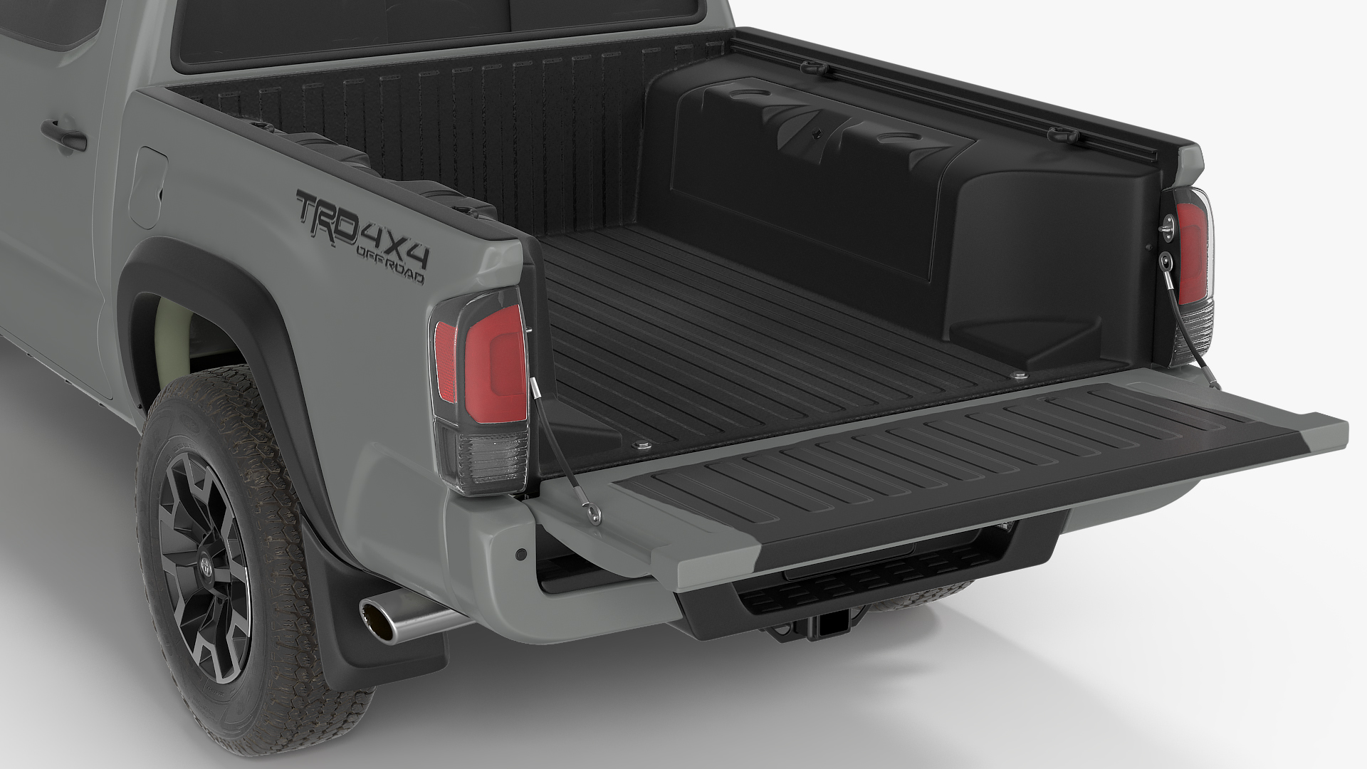 3D model Toyota Tacoma TRD Off Road Cement Grey 2021 Rigged