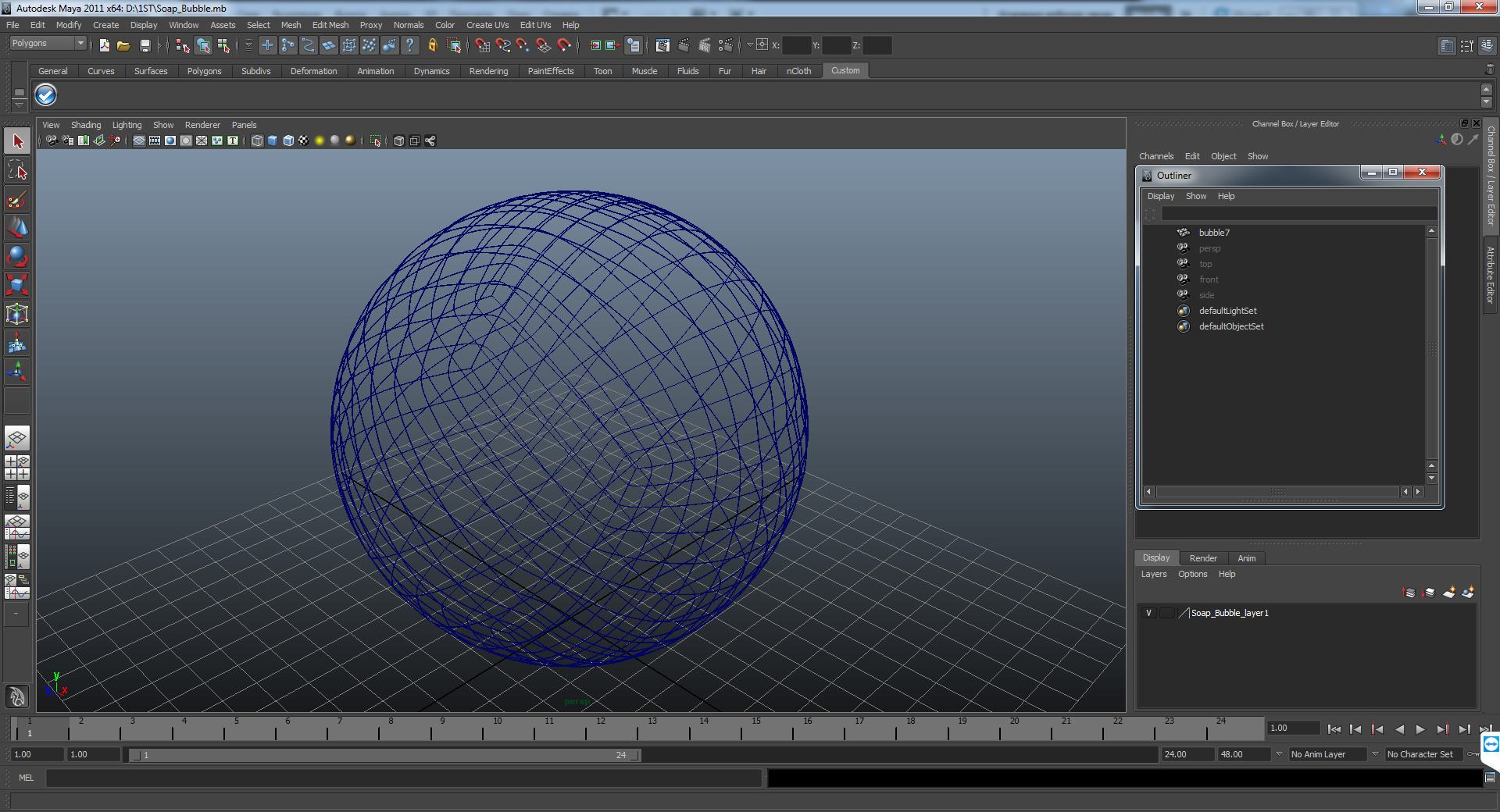 3D Soap Bubble