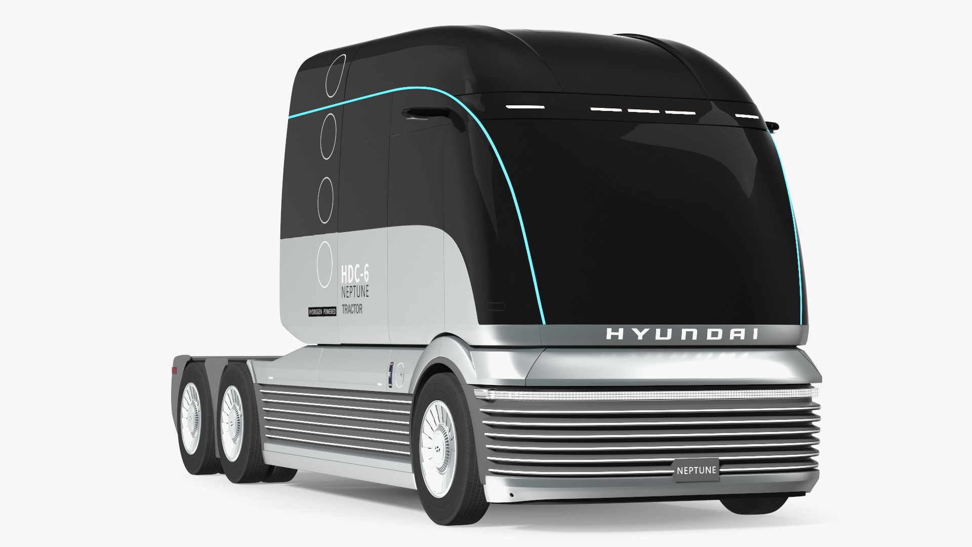 3D model Hyundai HDC-6 Neptune Concept Fuel Cell Electric Heavy Duty Truck