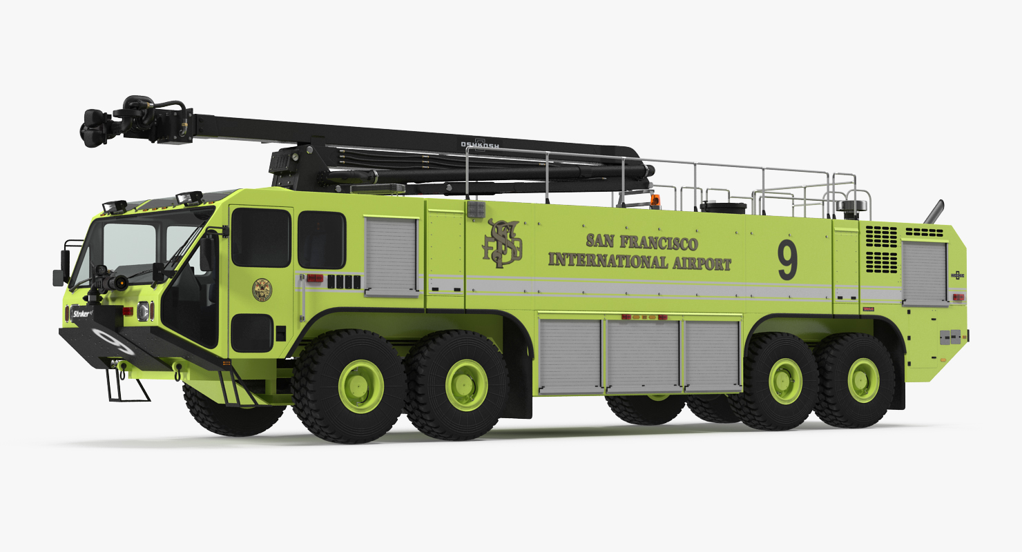 Anchorage Airport Engine Oshkosh 4500 San Francisco Airport 3D model