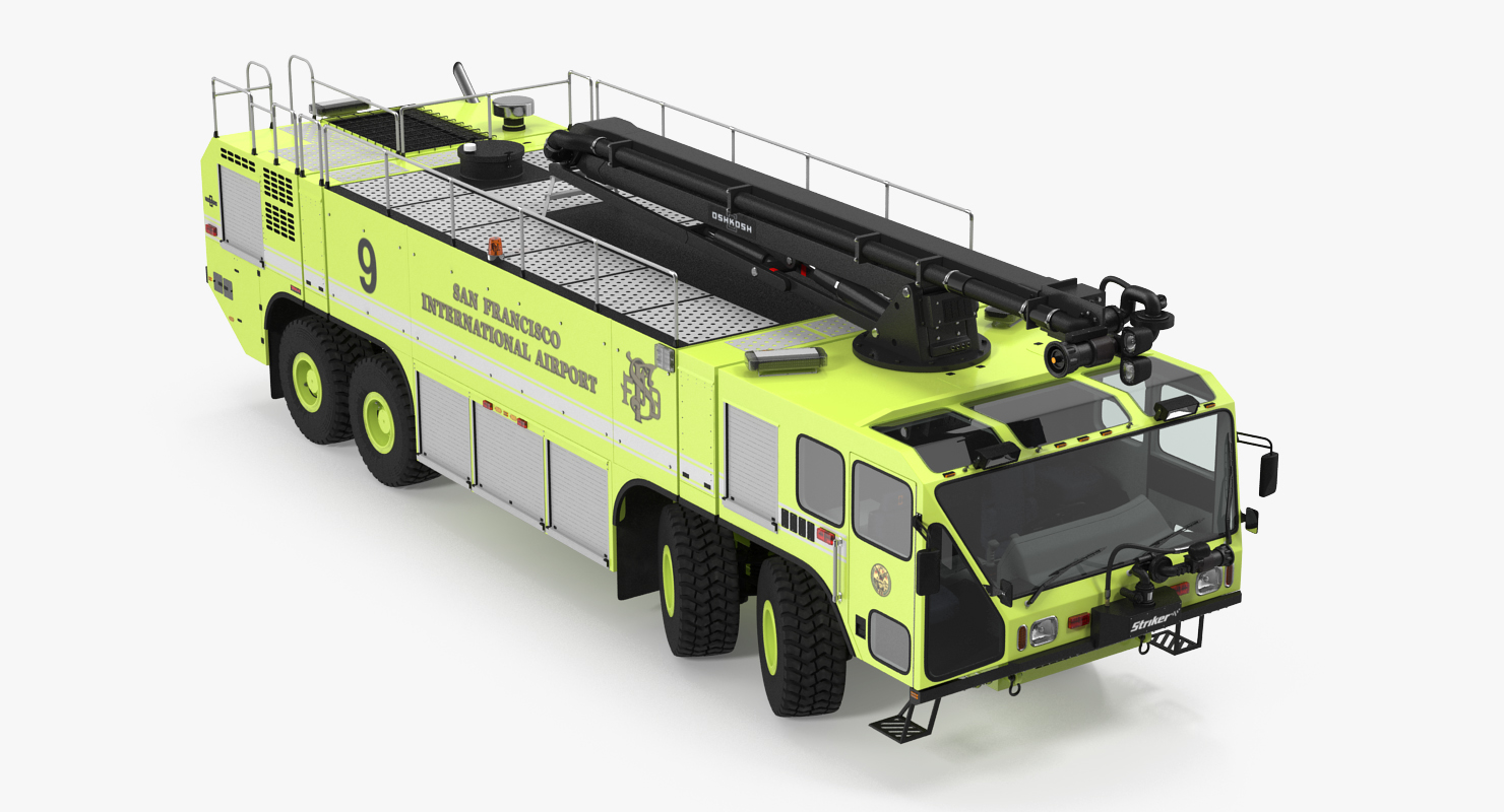 Anchorage Airport Engine Oshkosh 4500 San Francisco Airport 3D model