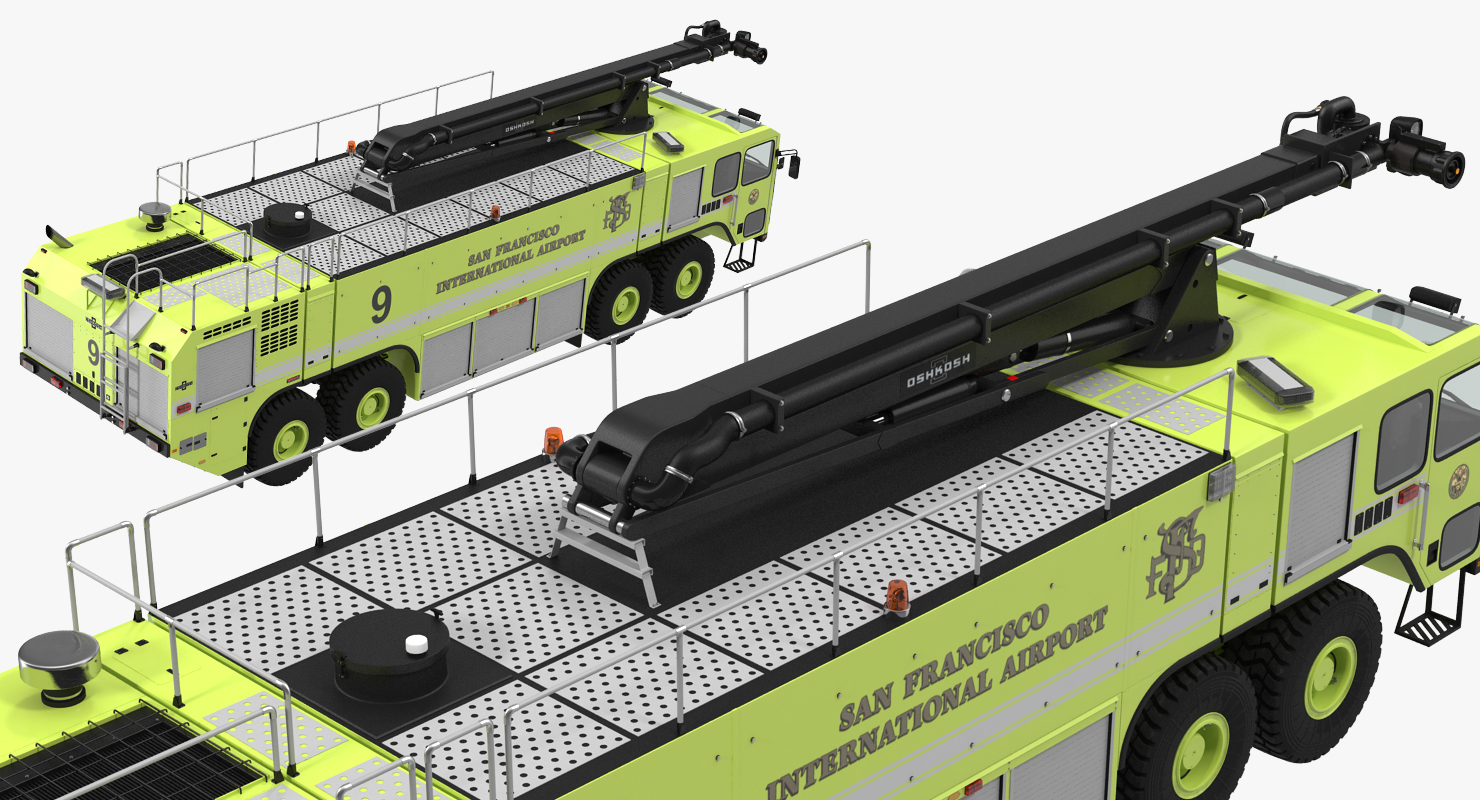 Anchorage Airport Engine Oshkosh 4500 San Francisco Airport 3D model