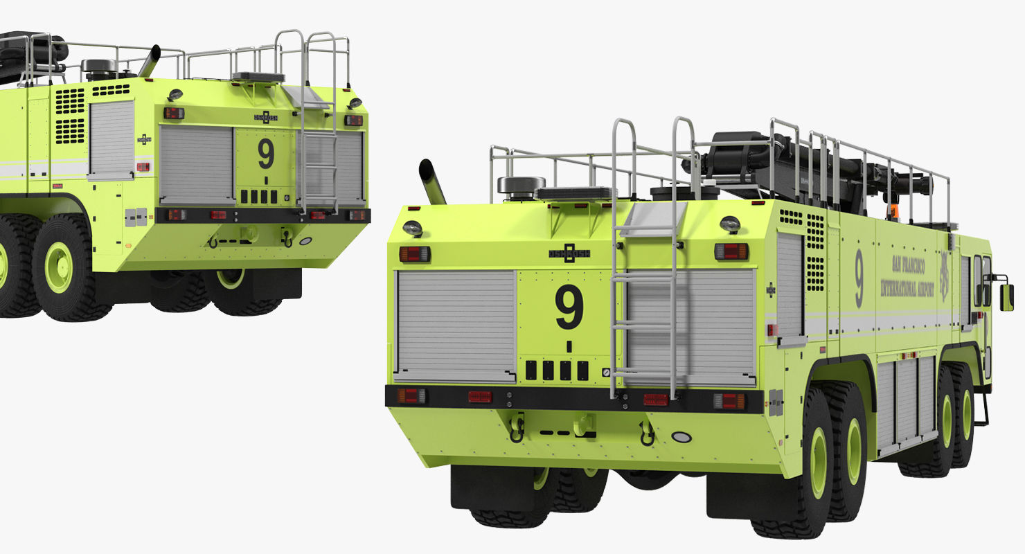 Anchorage Airport Engine Oshkosh 4500 San Francisco Airport 3D model