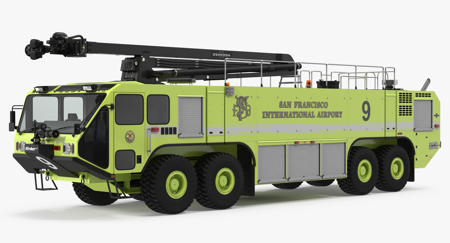 Anchorage Airport Engine Oshkosh 4500 San Francisco Airport 3D model