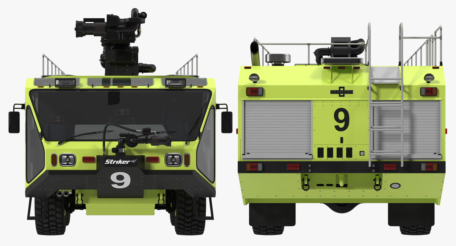 Anchorage Airport Engine Oshkosh 4500 San Francisco Airport 3D model