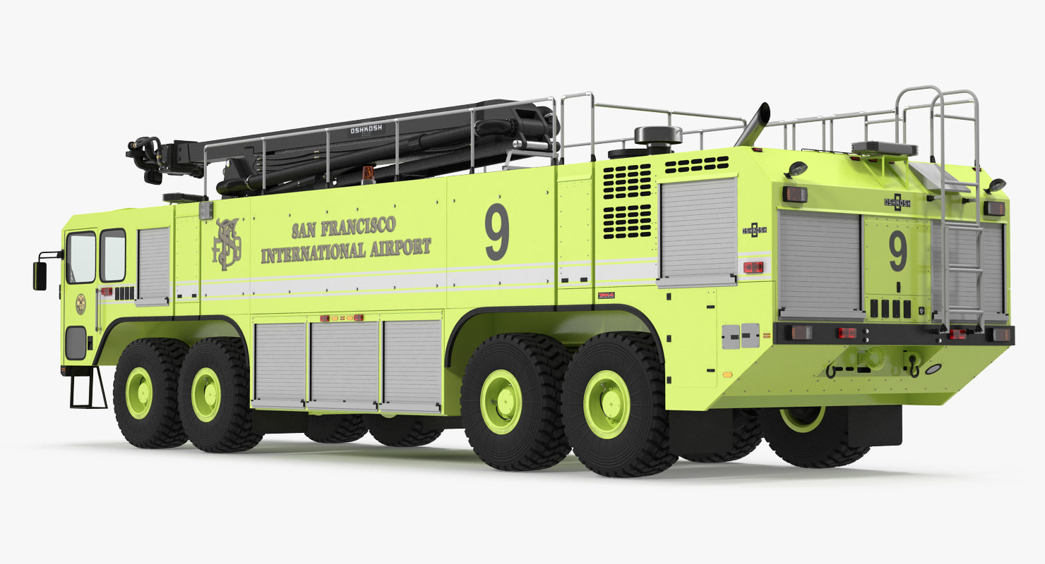 Anchorage Airport Engine Oshkosh 4500 San Francisco Airport 3D model