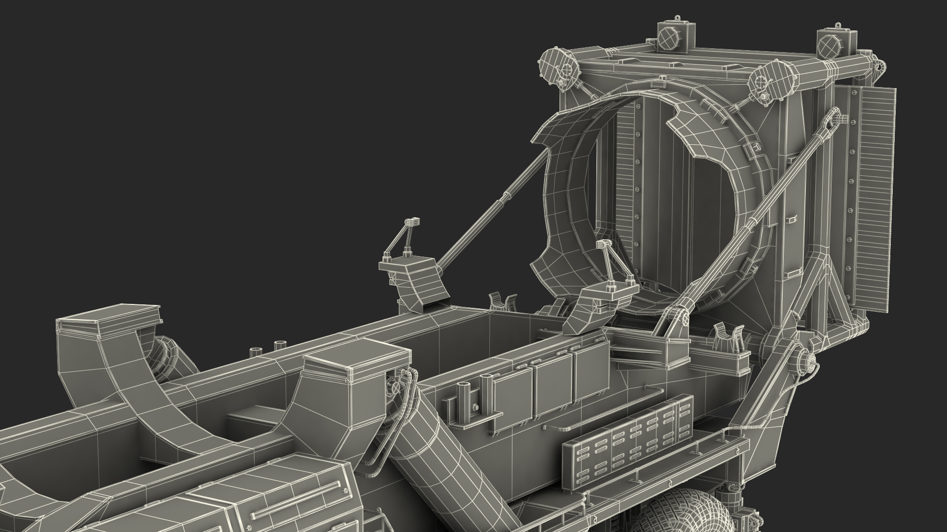 9 Axle Transporter Erector Launcher Vehicle Dirty 3D model