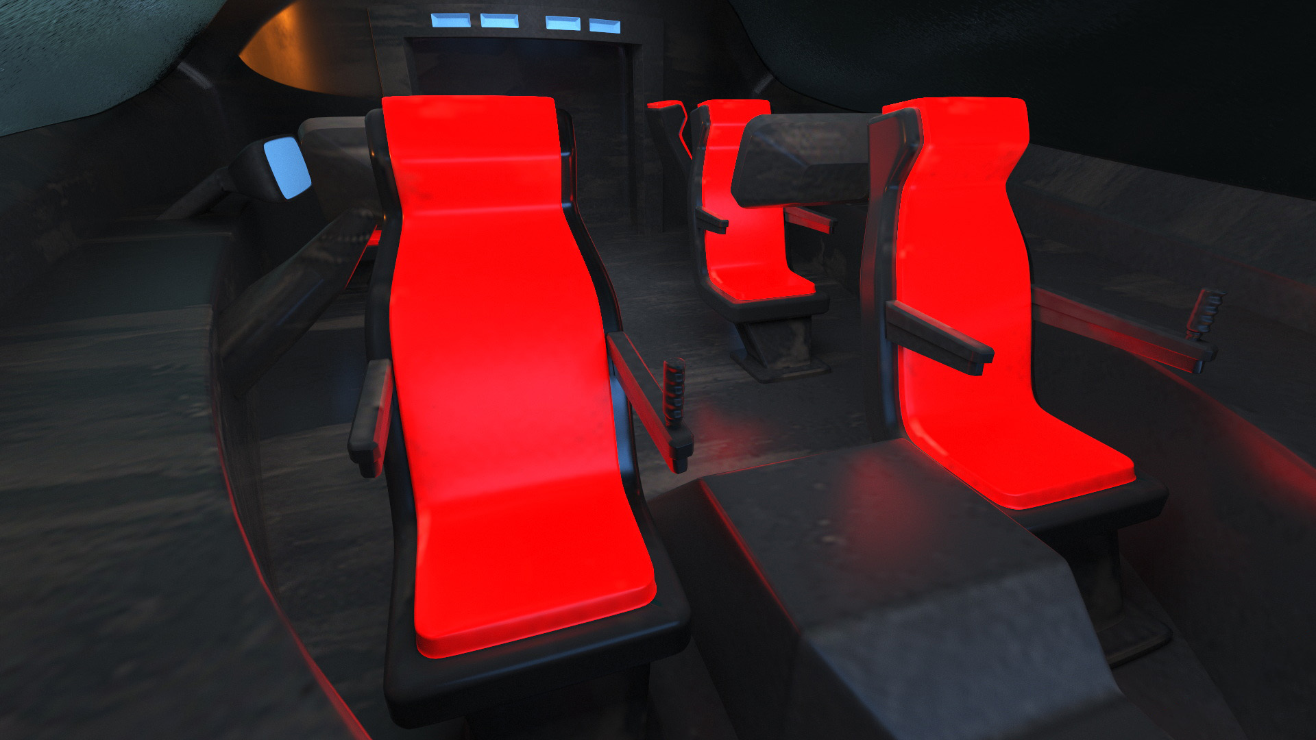 3D Futuristic Space Fighter Craft White