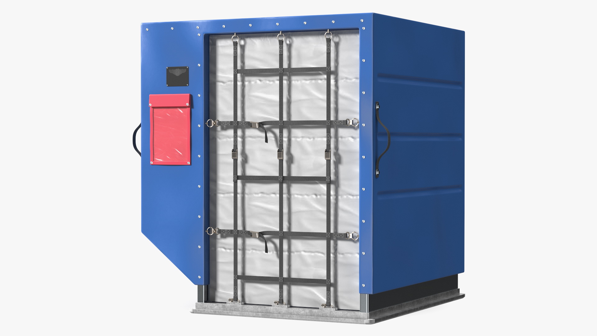 3D Air Cargo Container ULD LD 2 Blue model