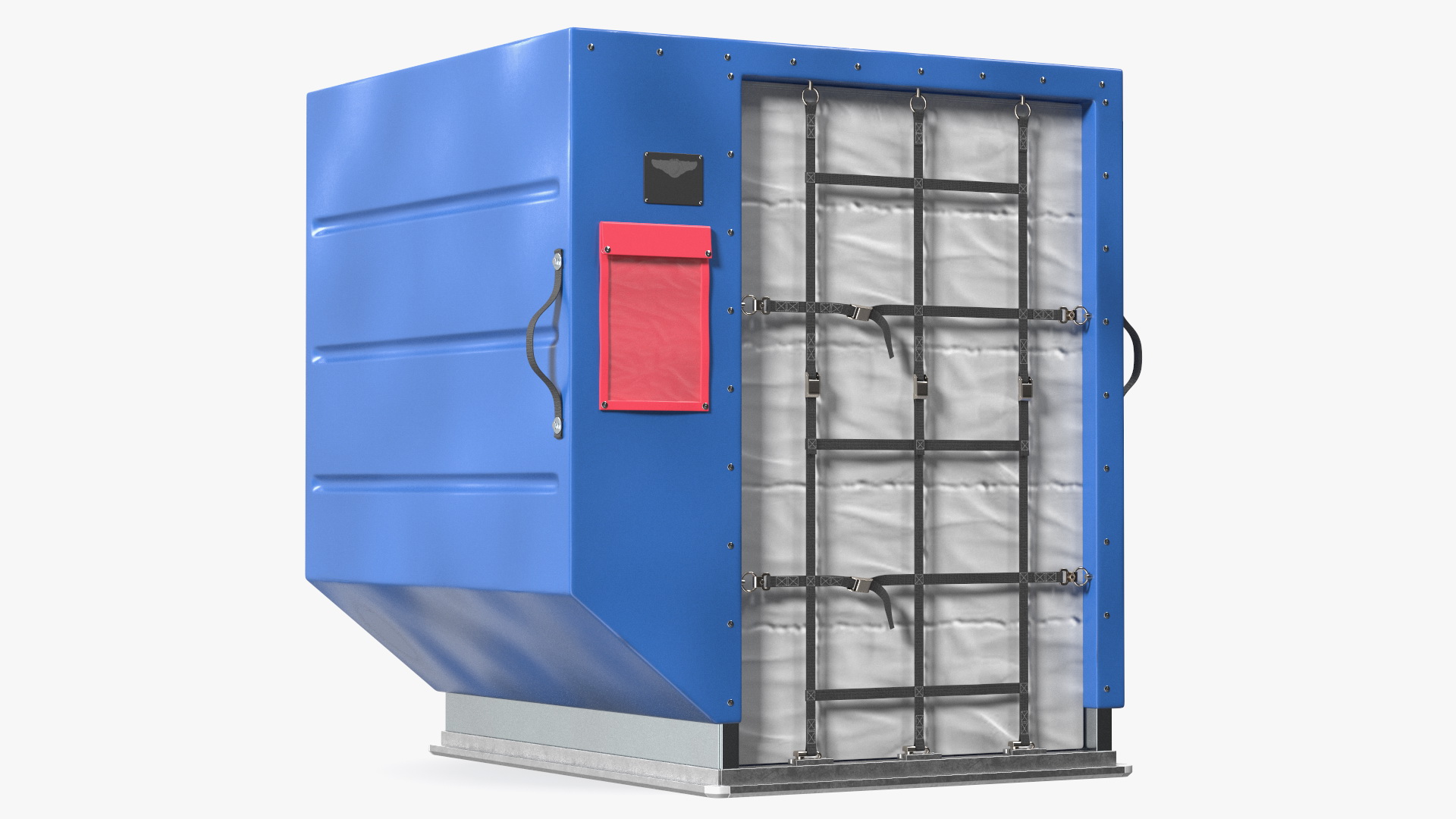 3D Air Cargo Container ULD LD 2 Blue model