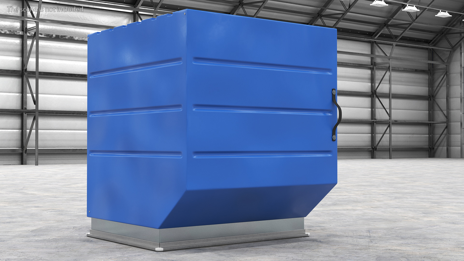 3D Air Cargo Container ULD LD 2 Blue model
