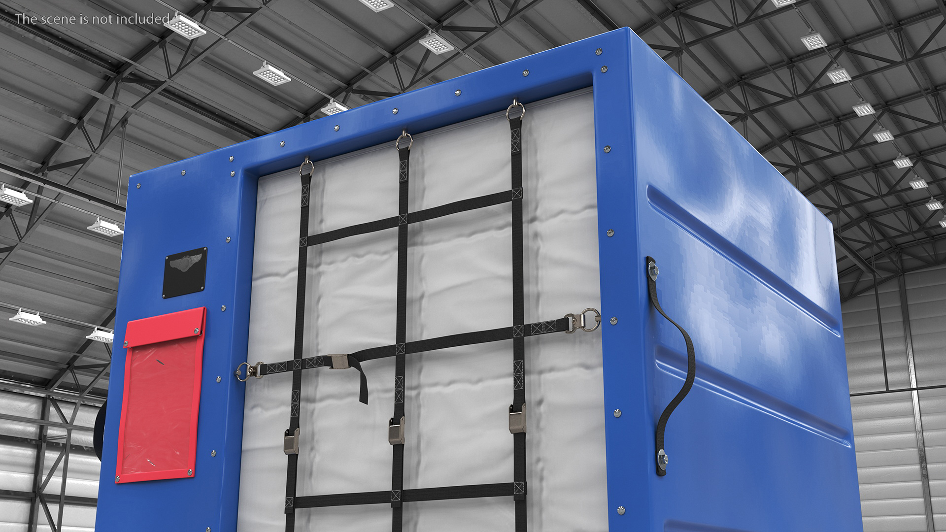 3D Air Cargo Container ULD LD 2 Blue model