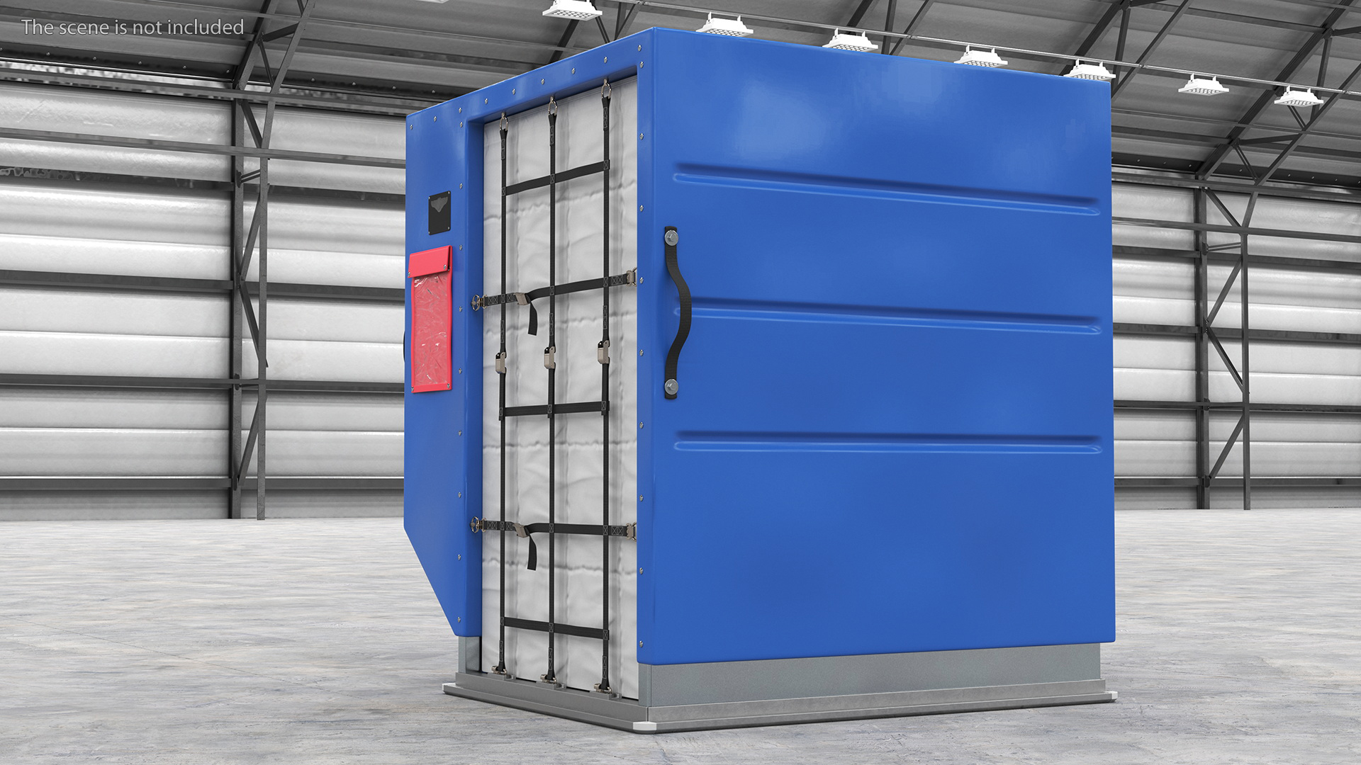 3D Air Cargo Container ULD LD 2 Blue model