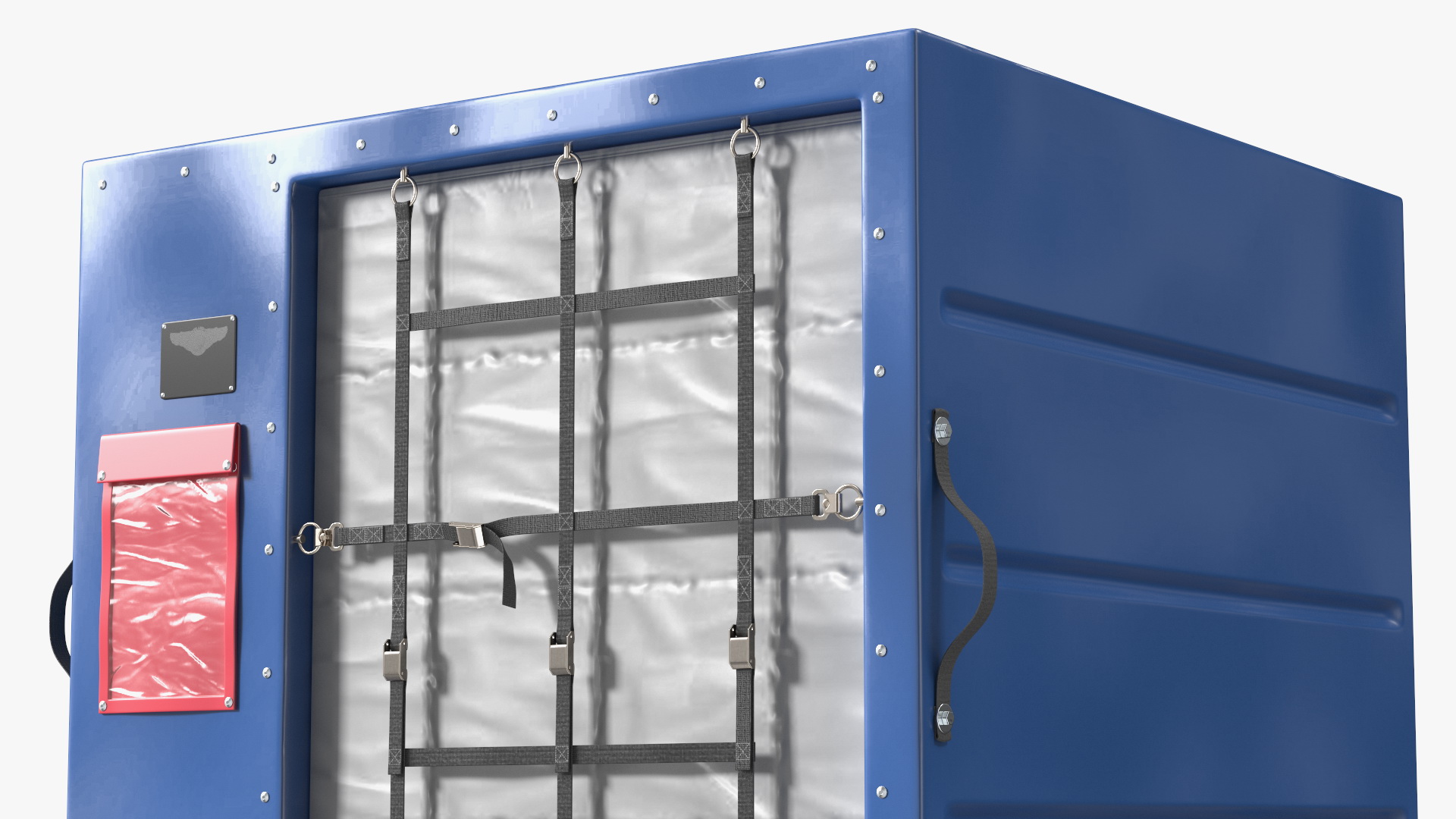 3D Air Cargo Container ULD LD 2 Blue model