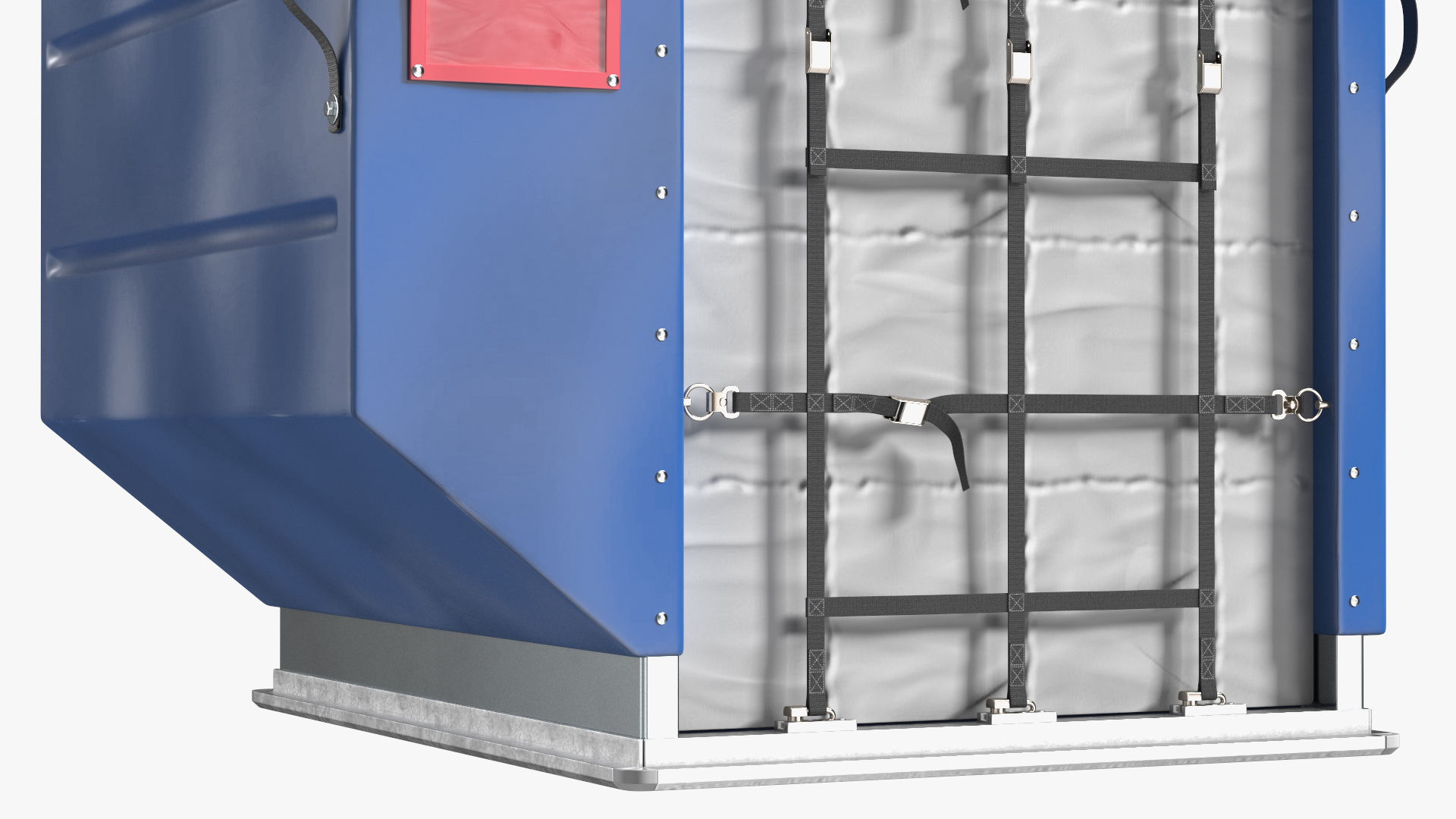 3D Air Cargo Container ULD LD 2 Blue model