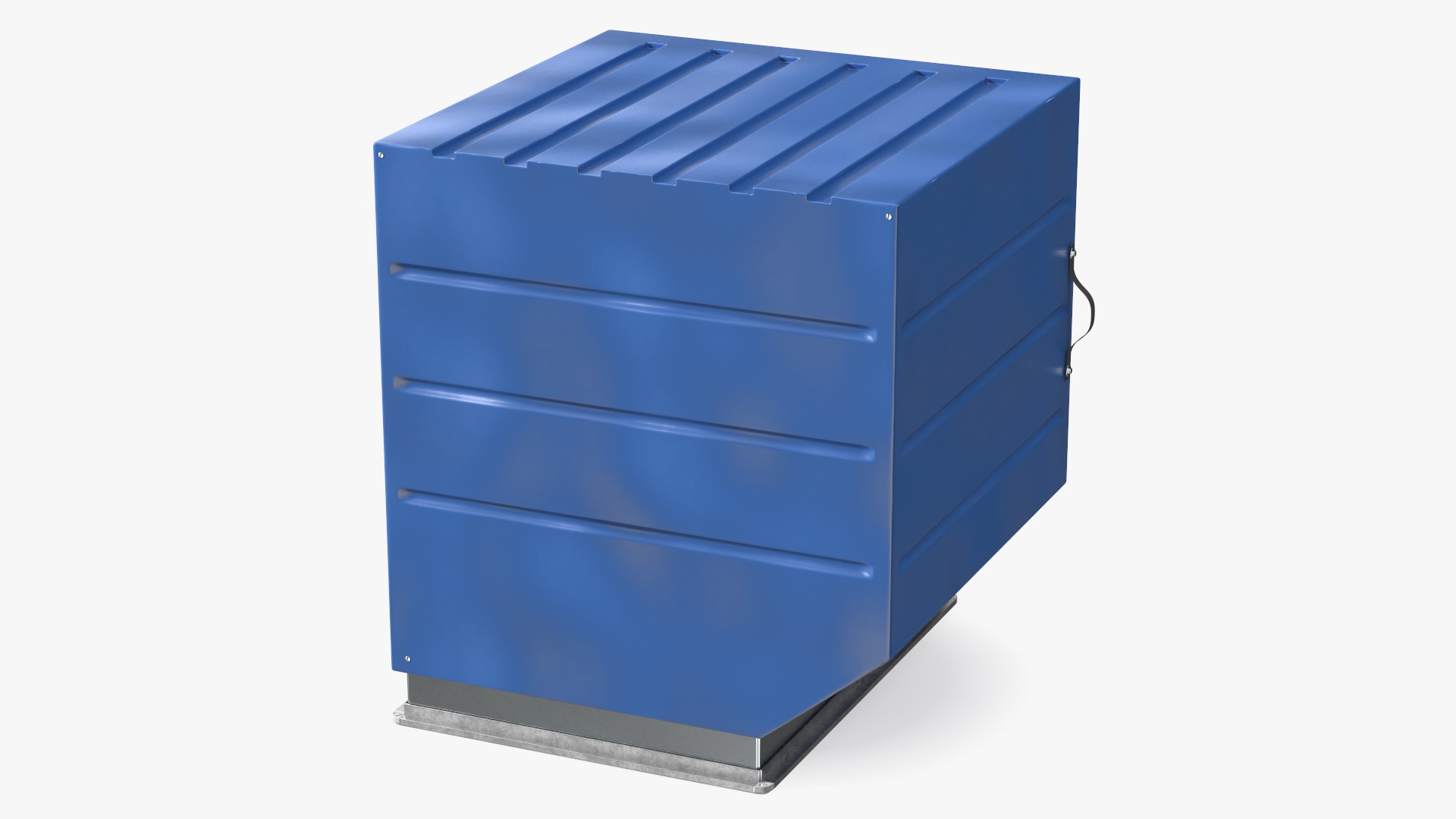 3D Air Cargo Container ULD LD 2 Blue model