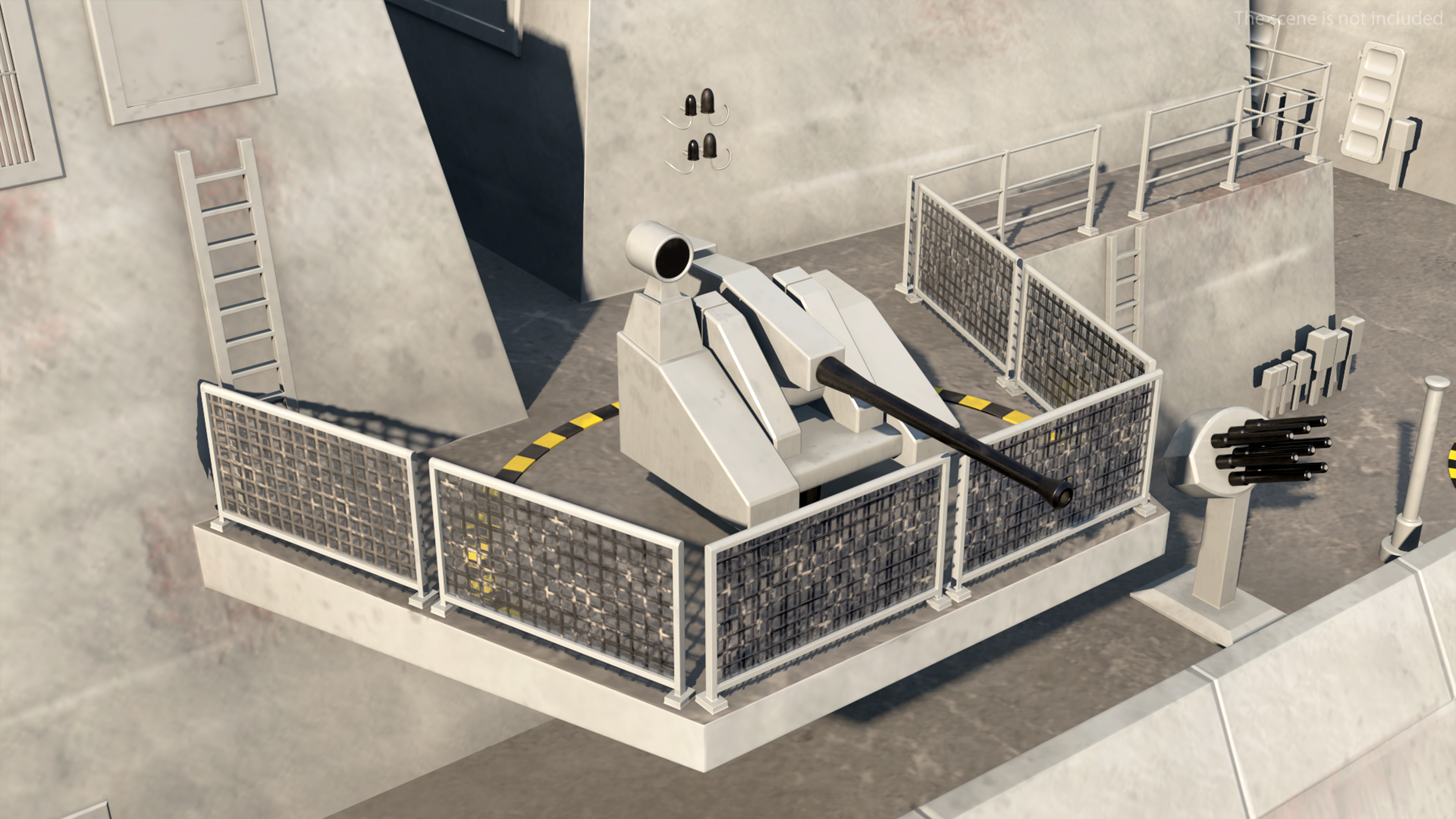 3D model Royal Navy Type 45 Destroyer with AW101 Helicopter