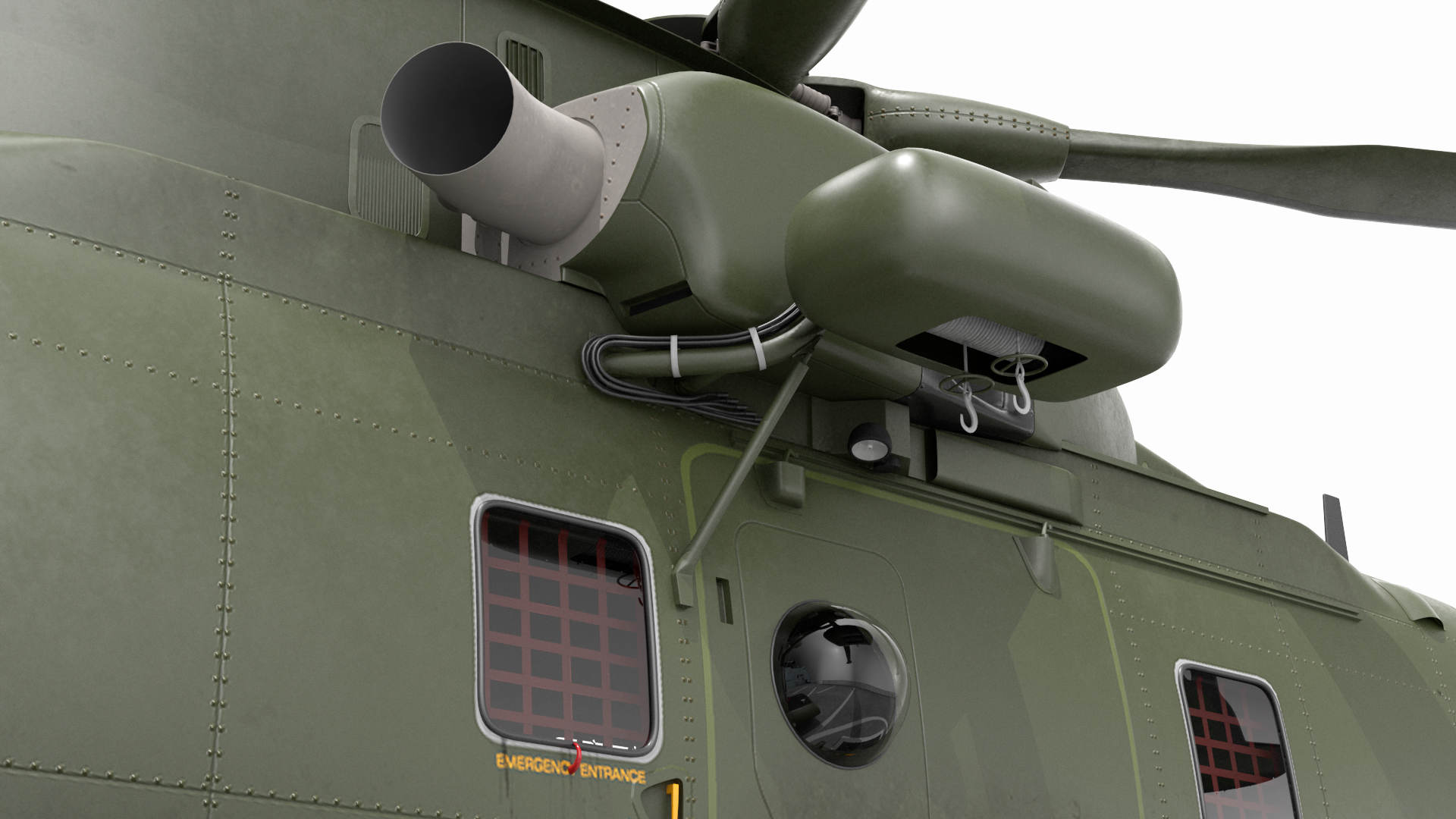 3D model Royal Navy Type 45 Destroyer with AW101 Helicopter