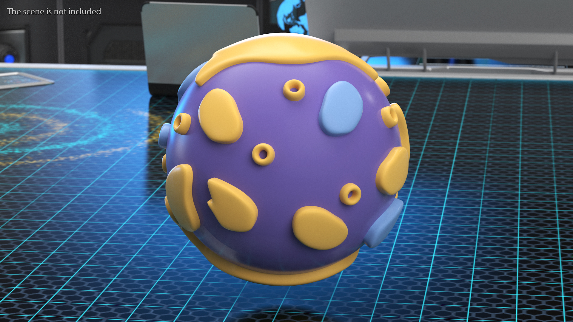Cartoon Planet Mercury 3D