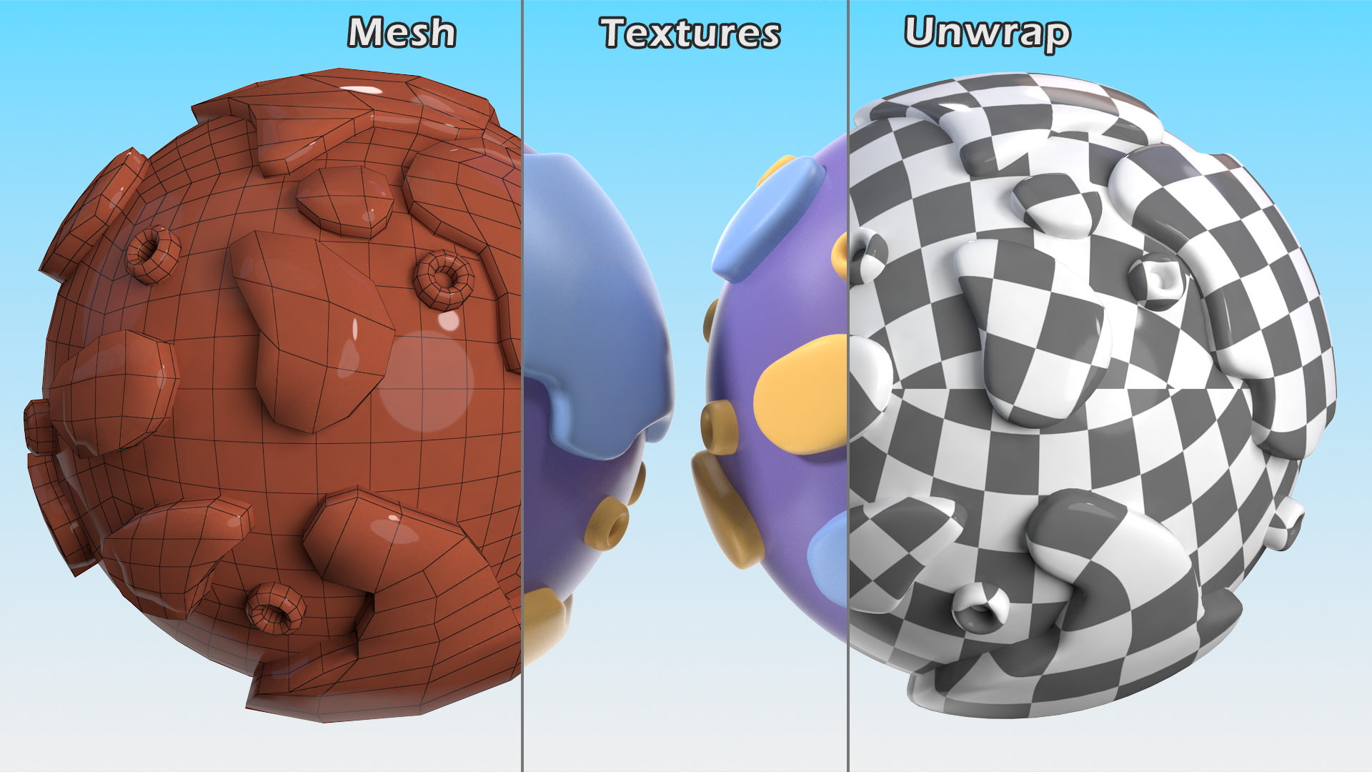Cartoon Planet Mercury 3D
