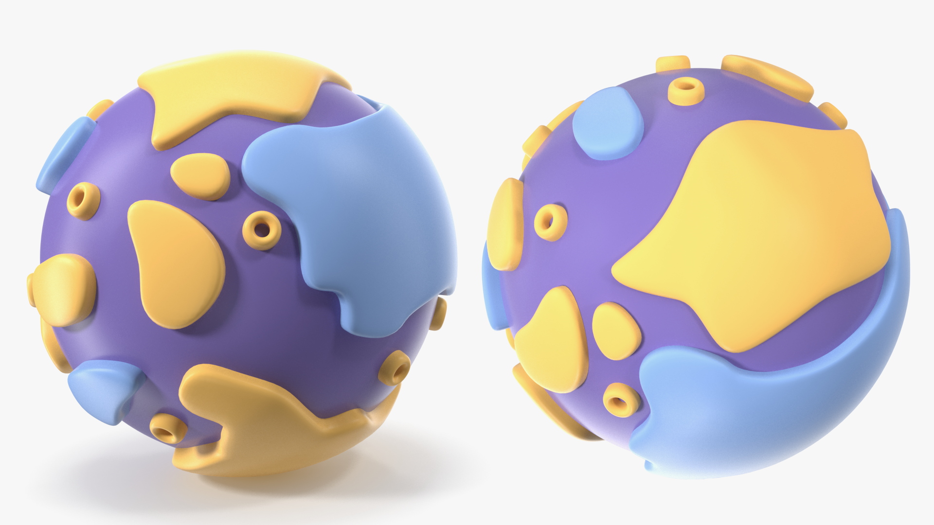 Cartoon Planet Mercury 3D