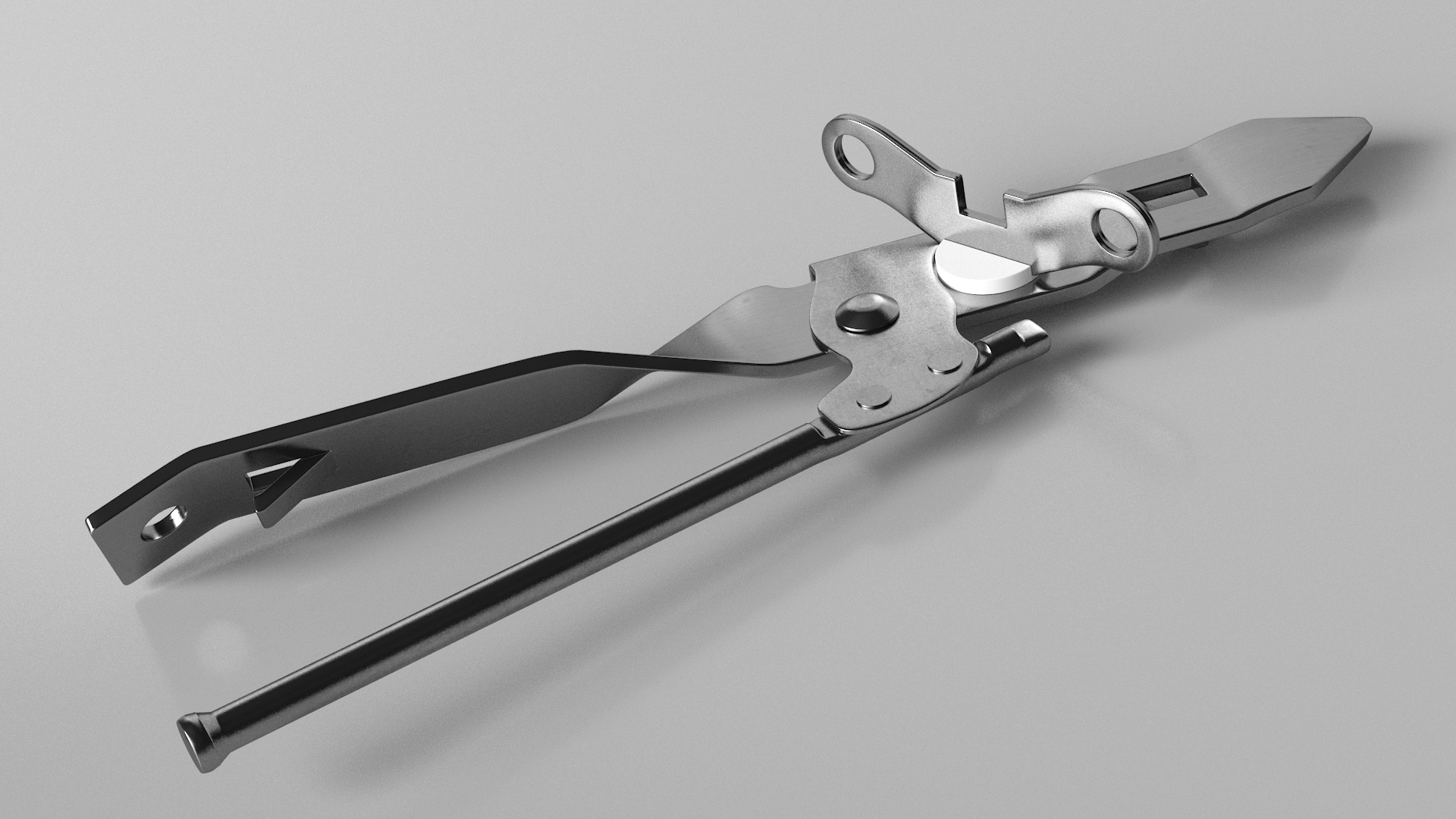 3D Stainless Steel Butterfly Bottle-Can Opener model