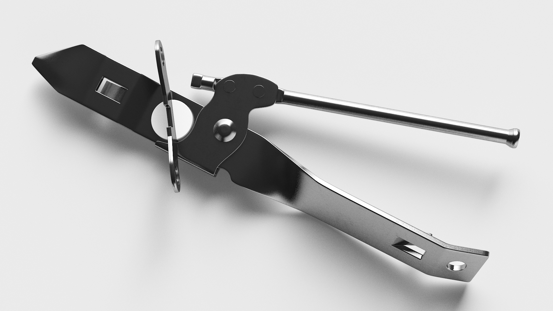 3D Stainless Steel Butterfly Bottle-Can Opener model