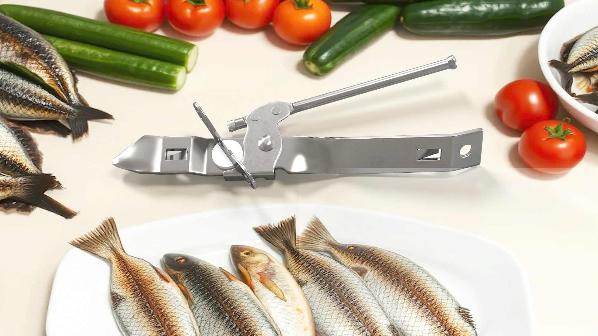 3D Stainless Steel Butterfly Bottle-Can Opener model