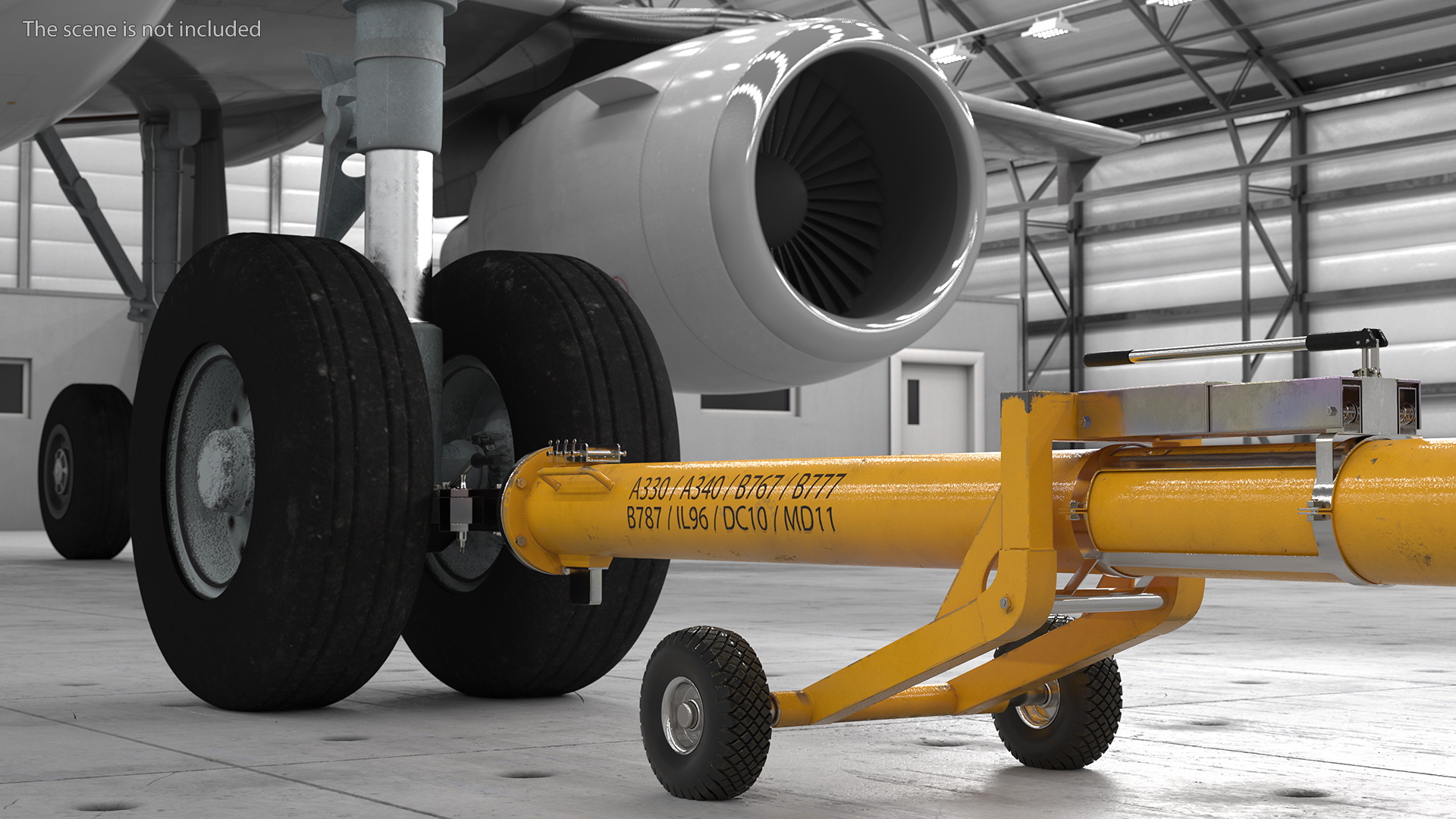 3D model Aircraft Towbar JMS AG J TOW Versa Dirty