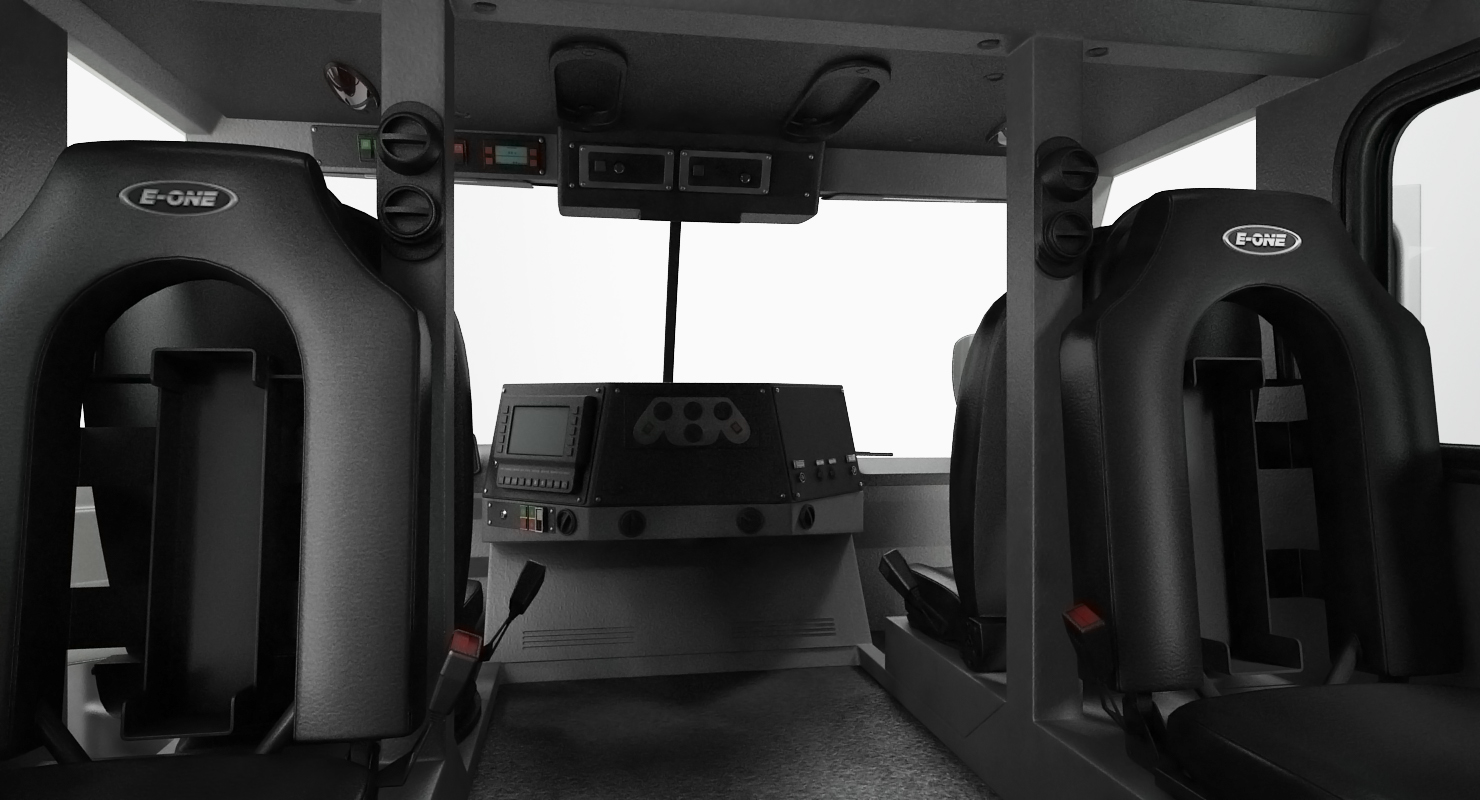 3D Fire Department E One Quest Pumper Rigged