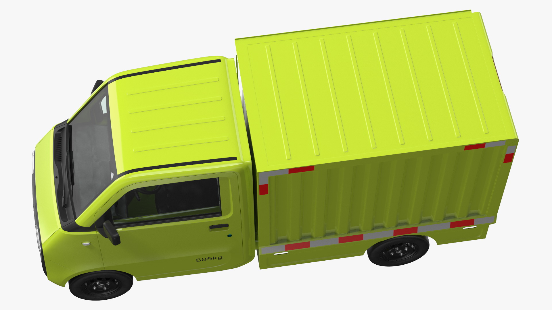 Wuling E10 Mini Truck Green Color Rigged for Cinema 4D 3D model