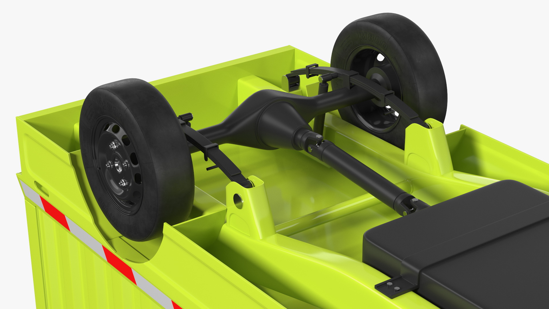 Wuling E10 Mini Truck Green Color Rigged for Cinema 4D 3D model