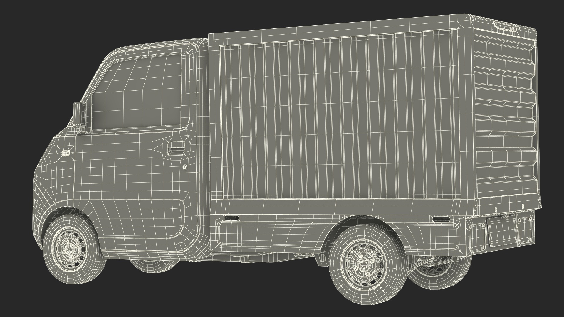 Wuling E10 Mini Truck Green Color Rigged for Cinema 4D 3D model