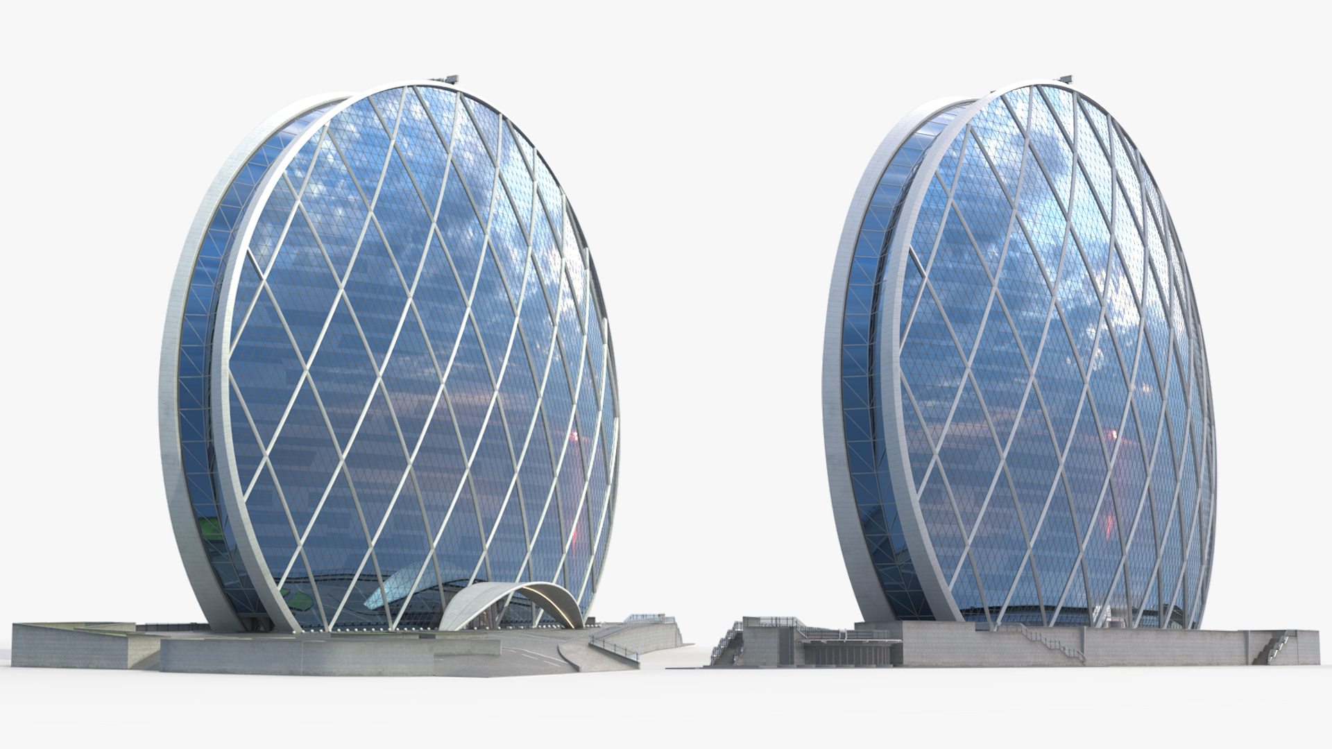 Aldar Circular Office Tower with Plaza