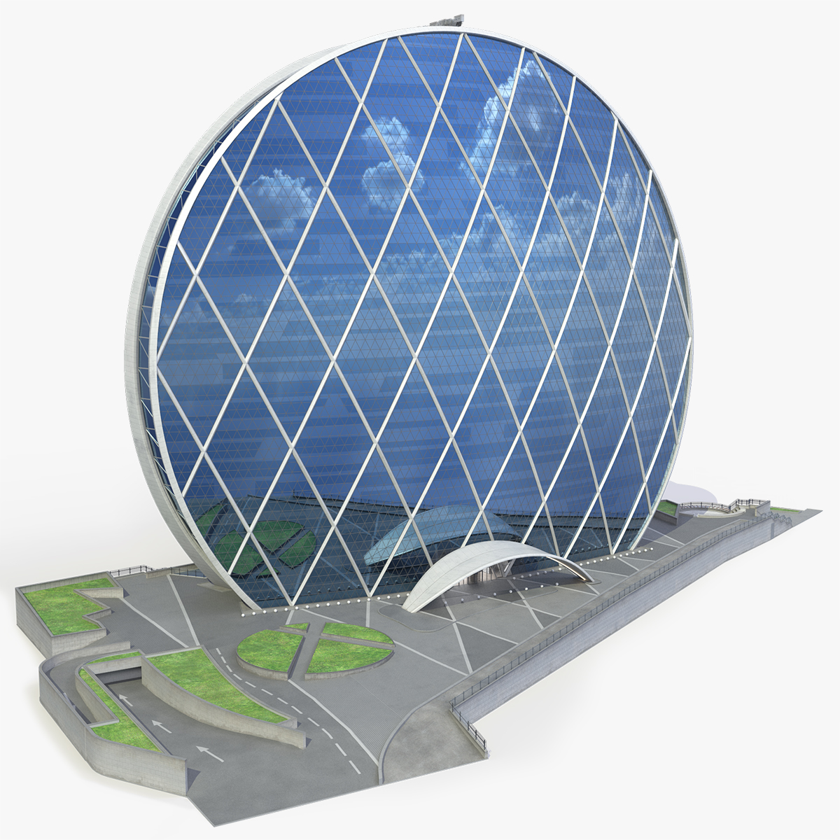 Aldar Circular Office Tower with Plaza, view 8