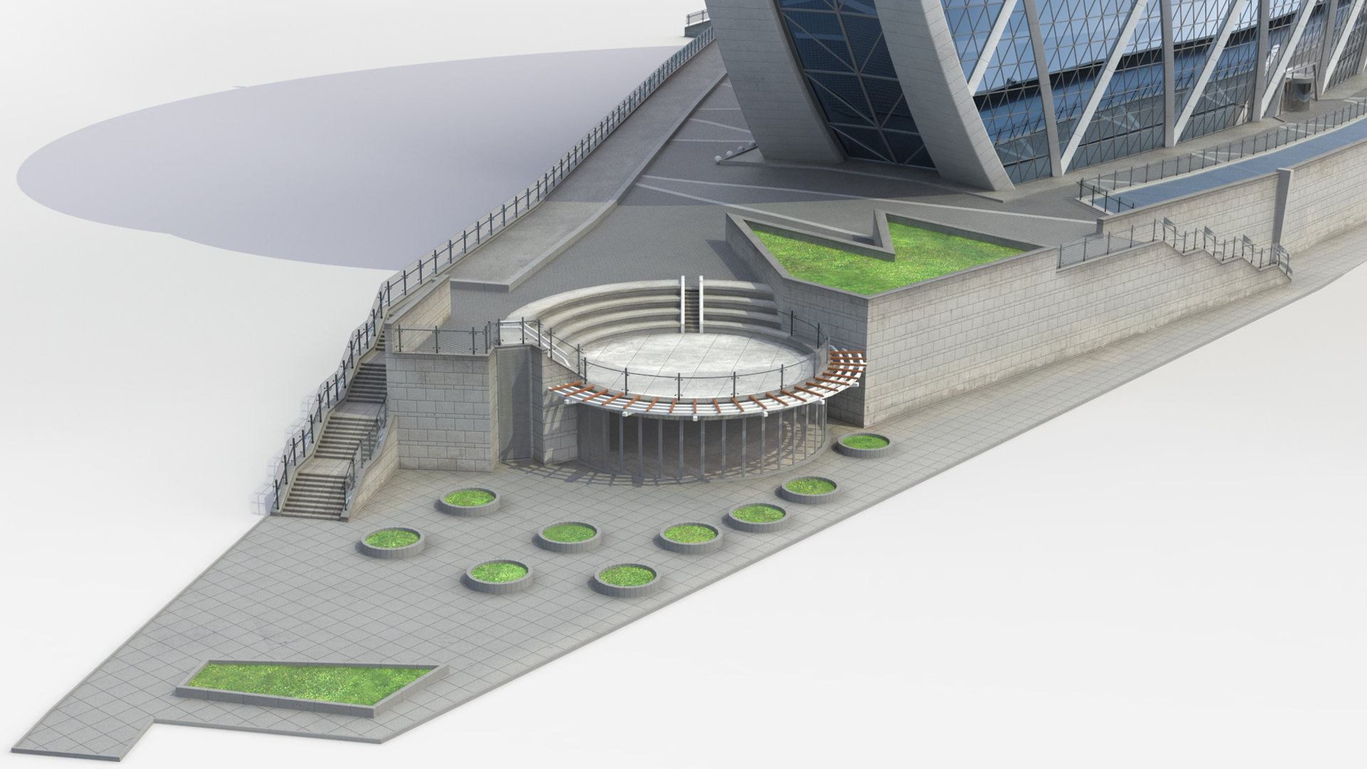 Aldar Circular Office Tower with Plaza, view 5