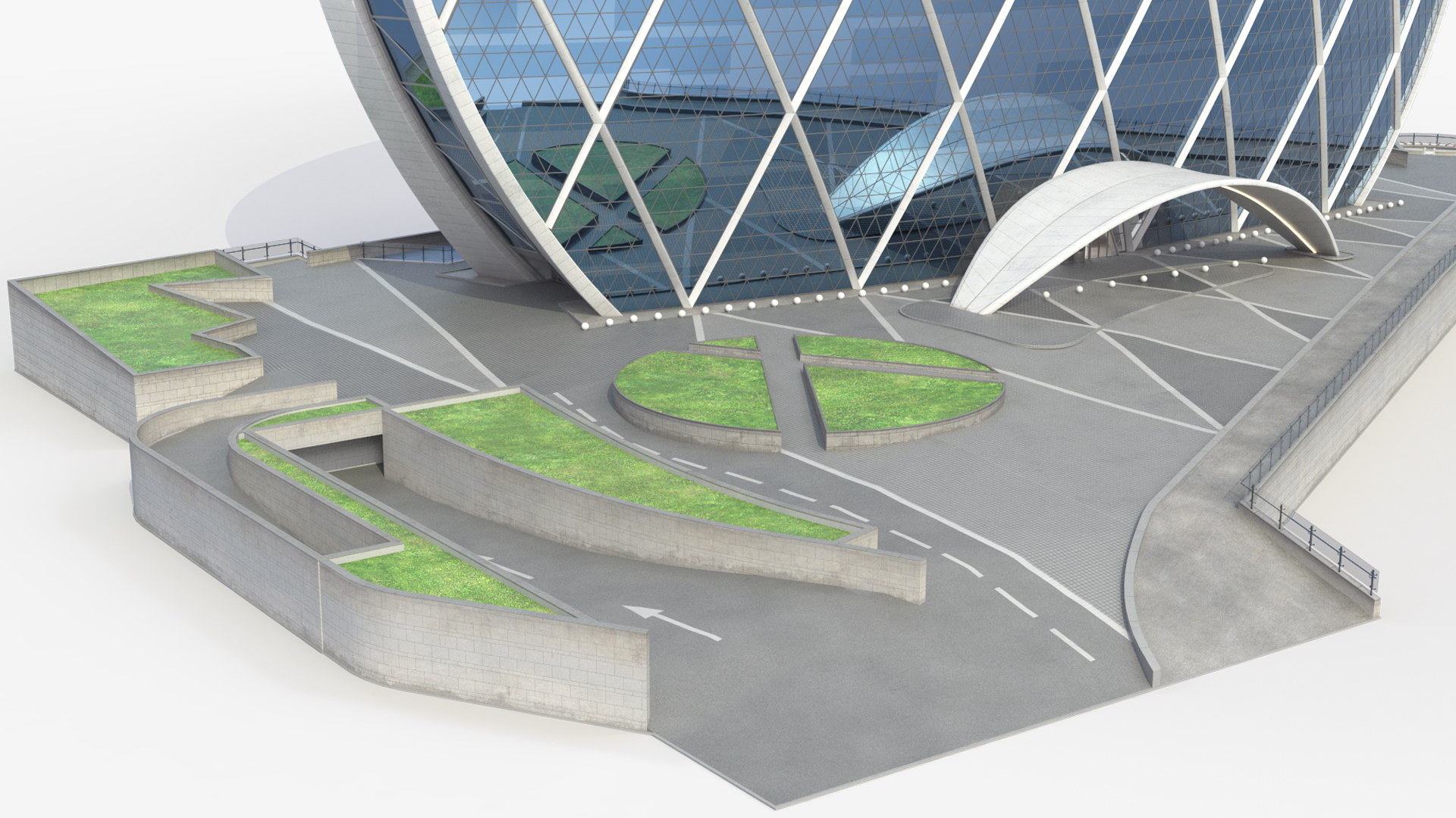 Aldar Circular Office Tower with Plaza, view 3
