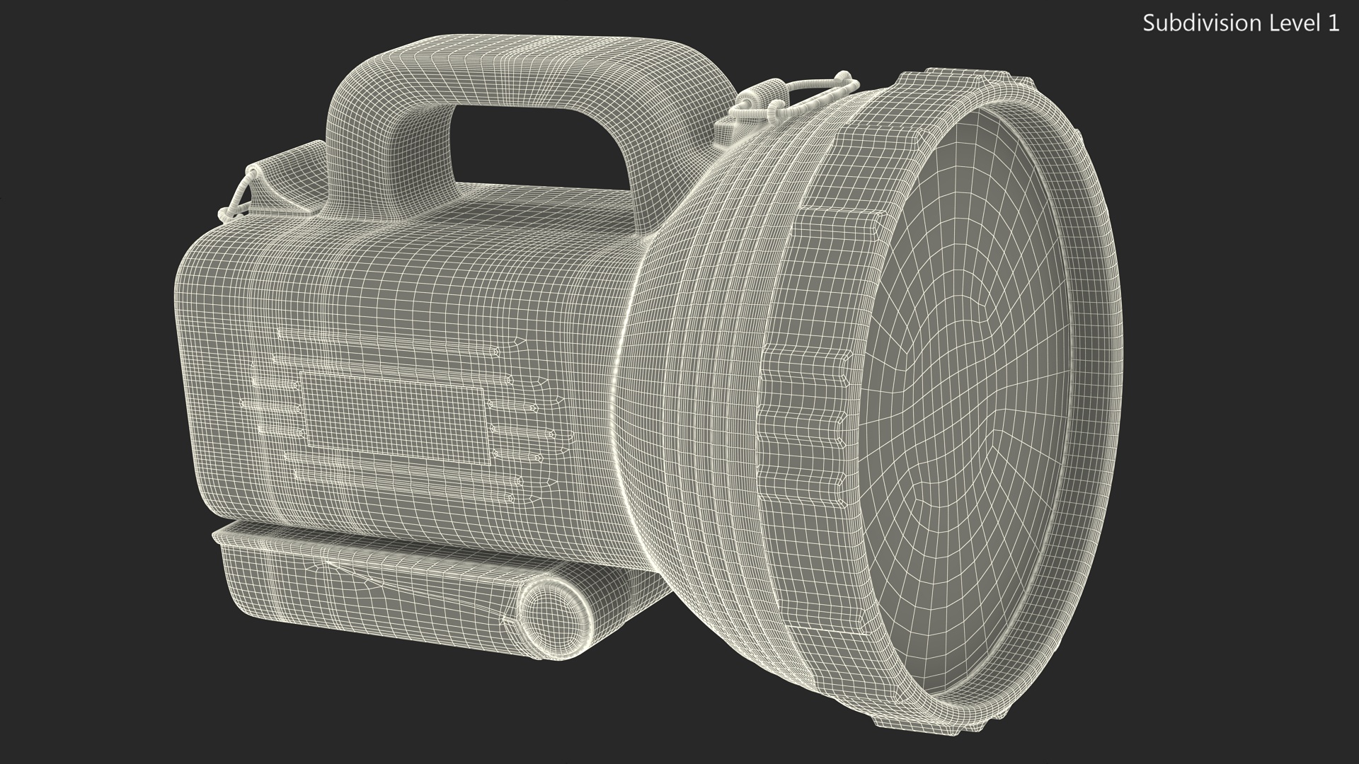 3D Digitals Long Range LED Searchlight Black