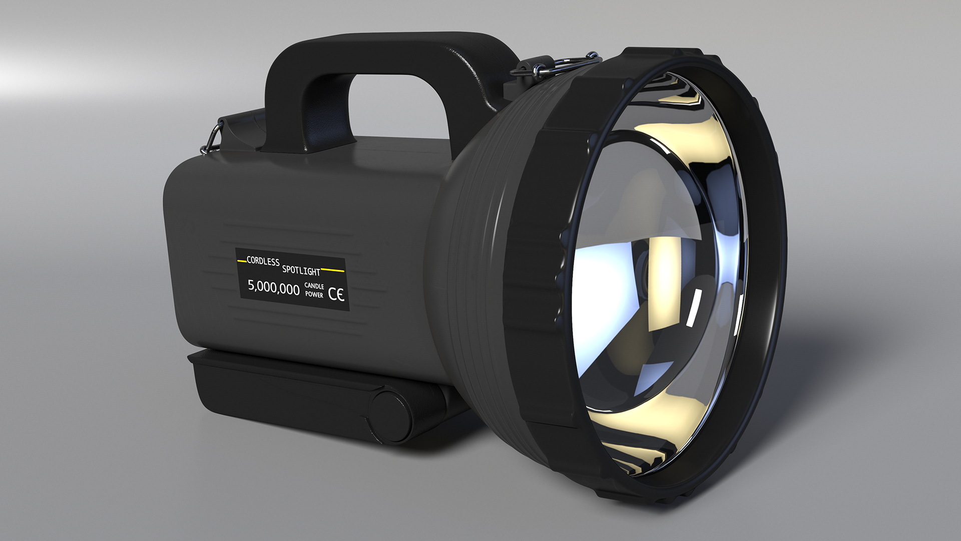 3D Digitals Long Range LED Searchlight Black
